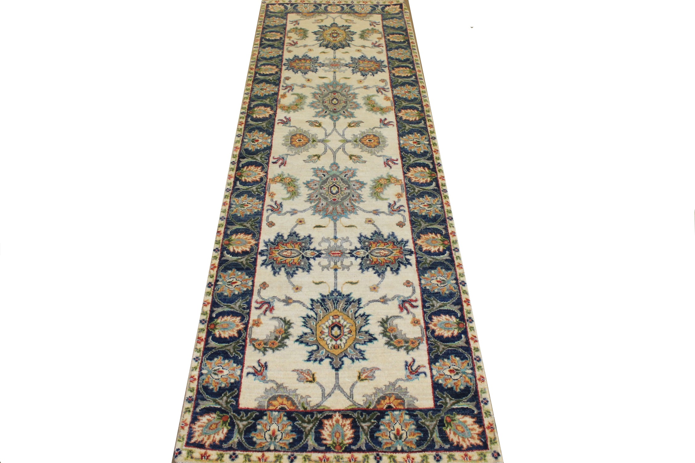 8 ft. Runner Traditional Hand Knotted Wool Area Rug - MR024766