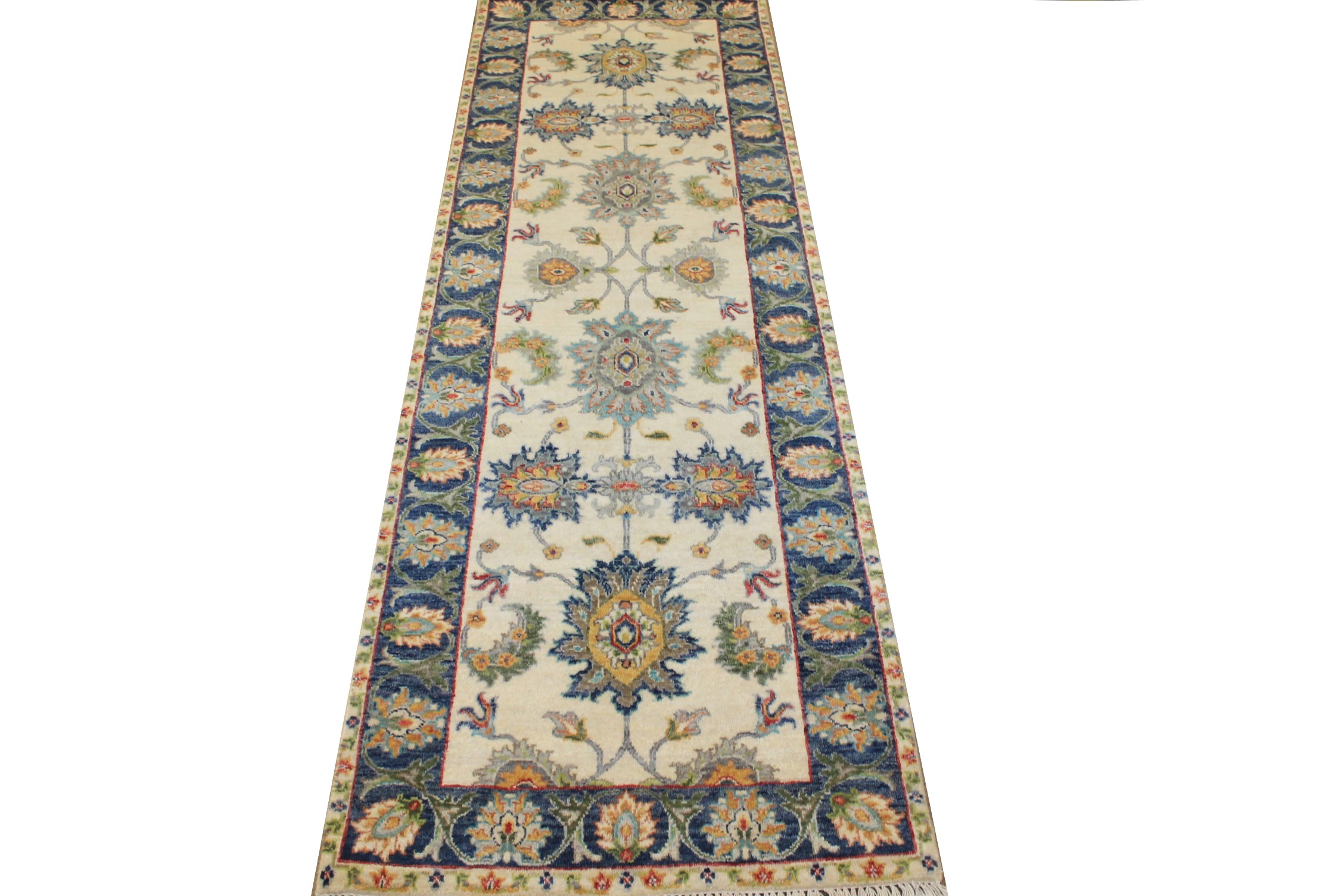 8 ft. Runner Traditional Hand Knotted Wool Area Rug - MR024766