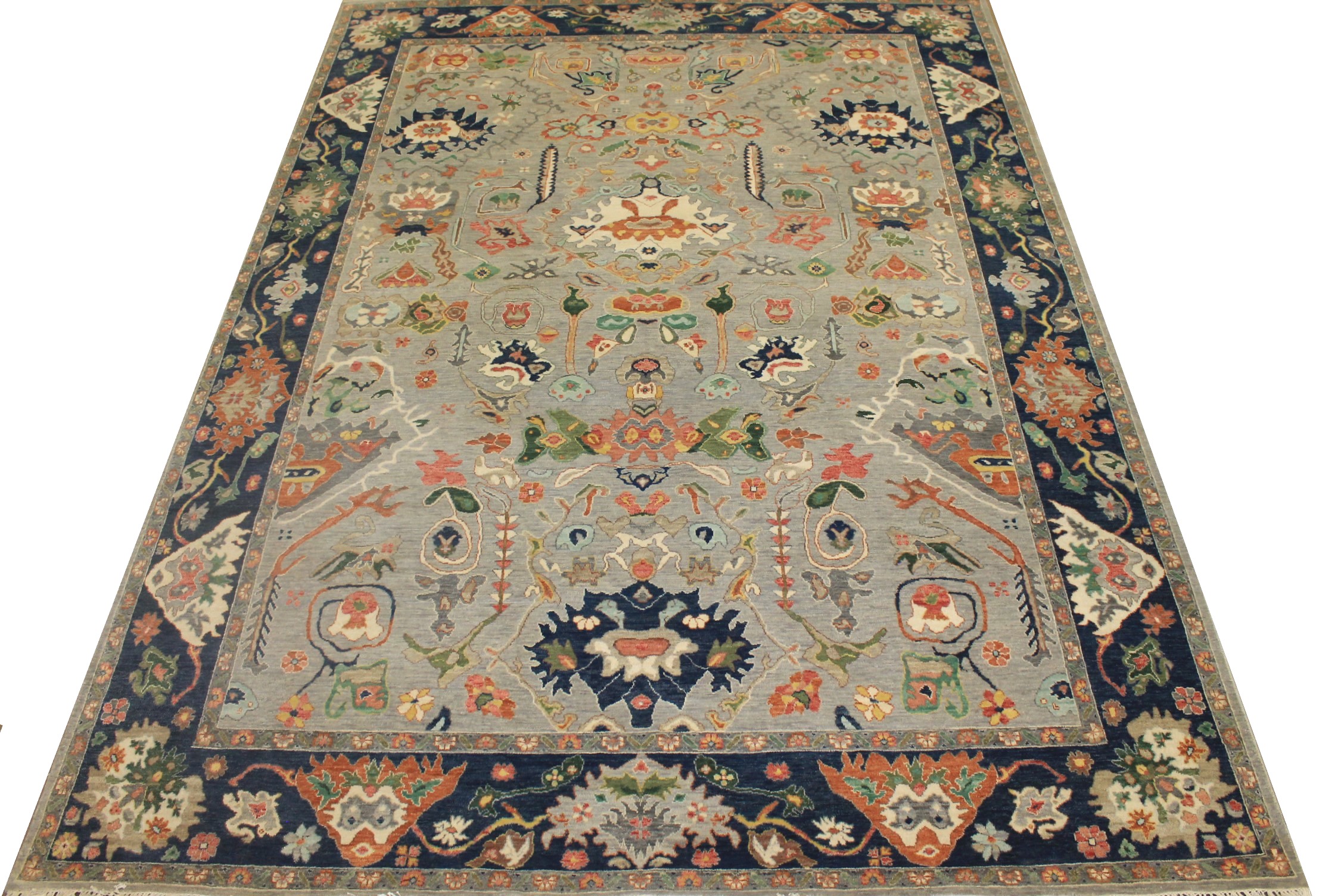 9x12 Traditional Hand Knotted Wool Area Rug - MR024810