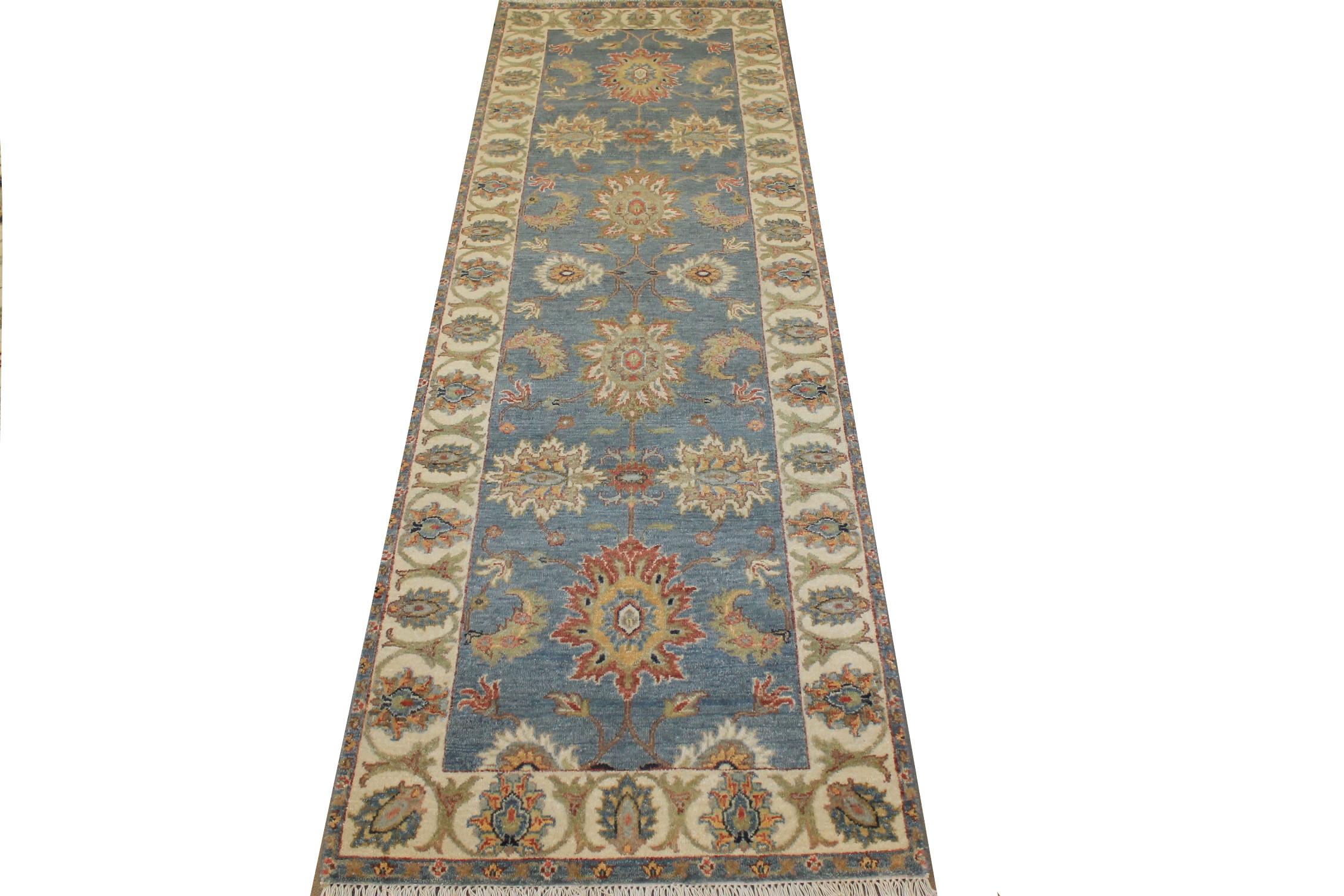 8 ft. Runner Traditional Hand Knotted Wool Area Rug - MR024835