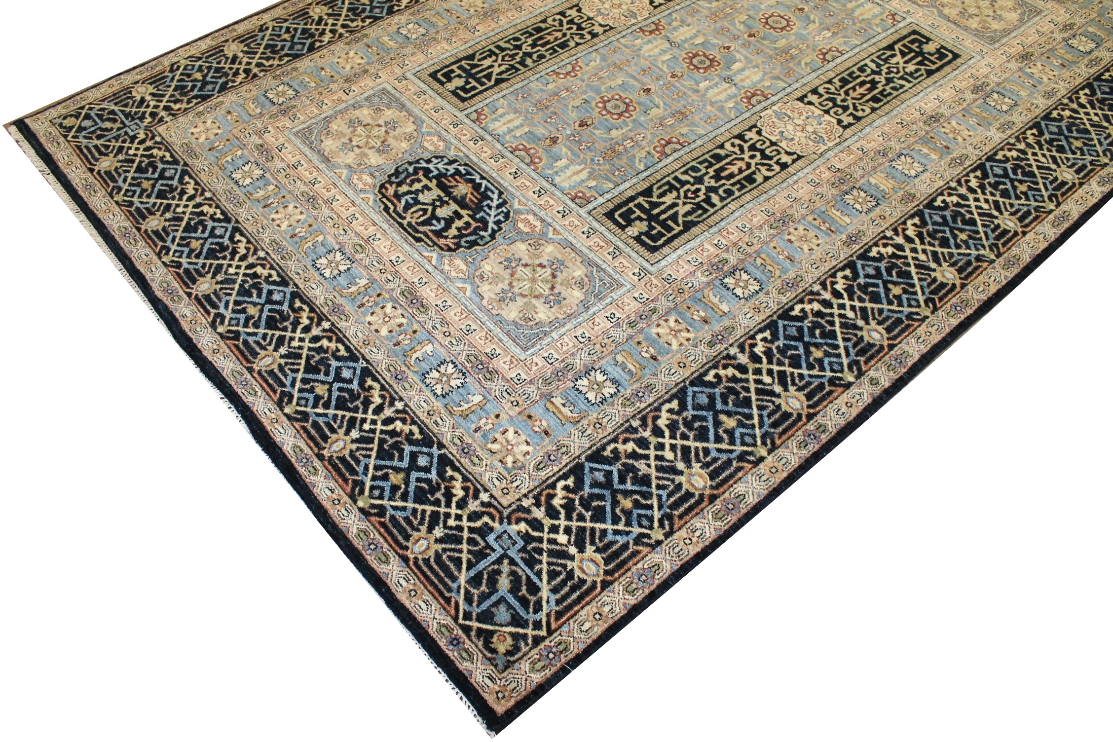6x9 Traditional Hand Knotted Wool Area Rug - MR024863