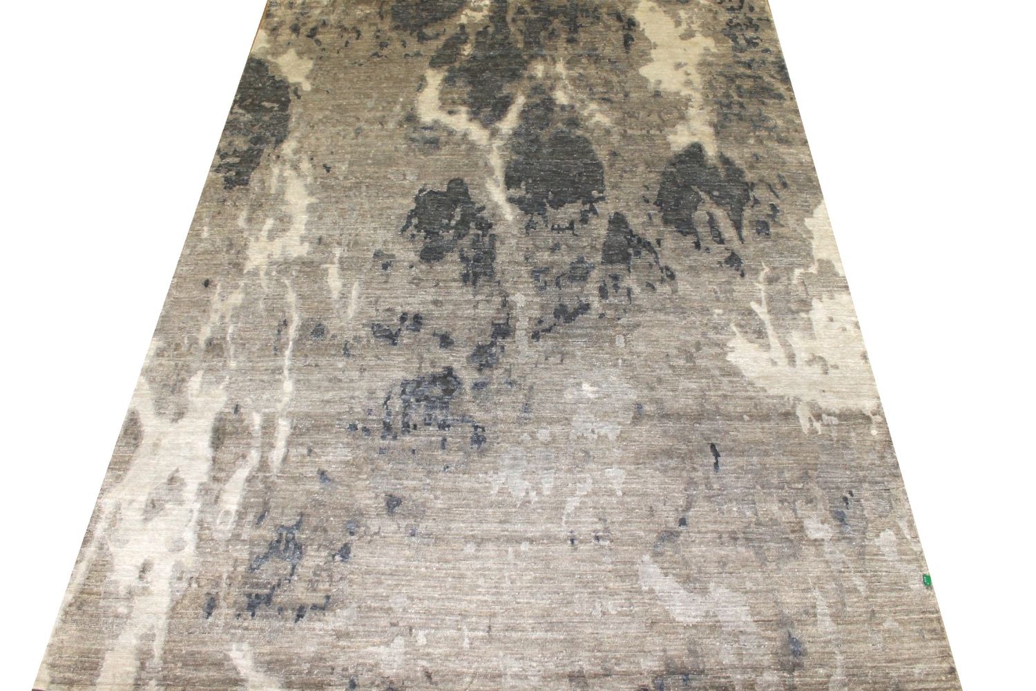 9x12 Modern Hand Knotted Wool & Viscose Area Rug - MR024887