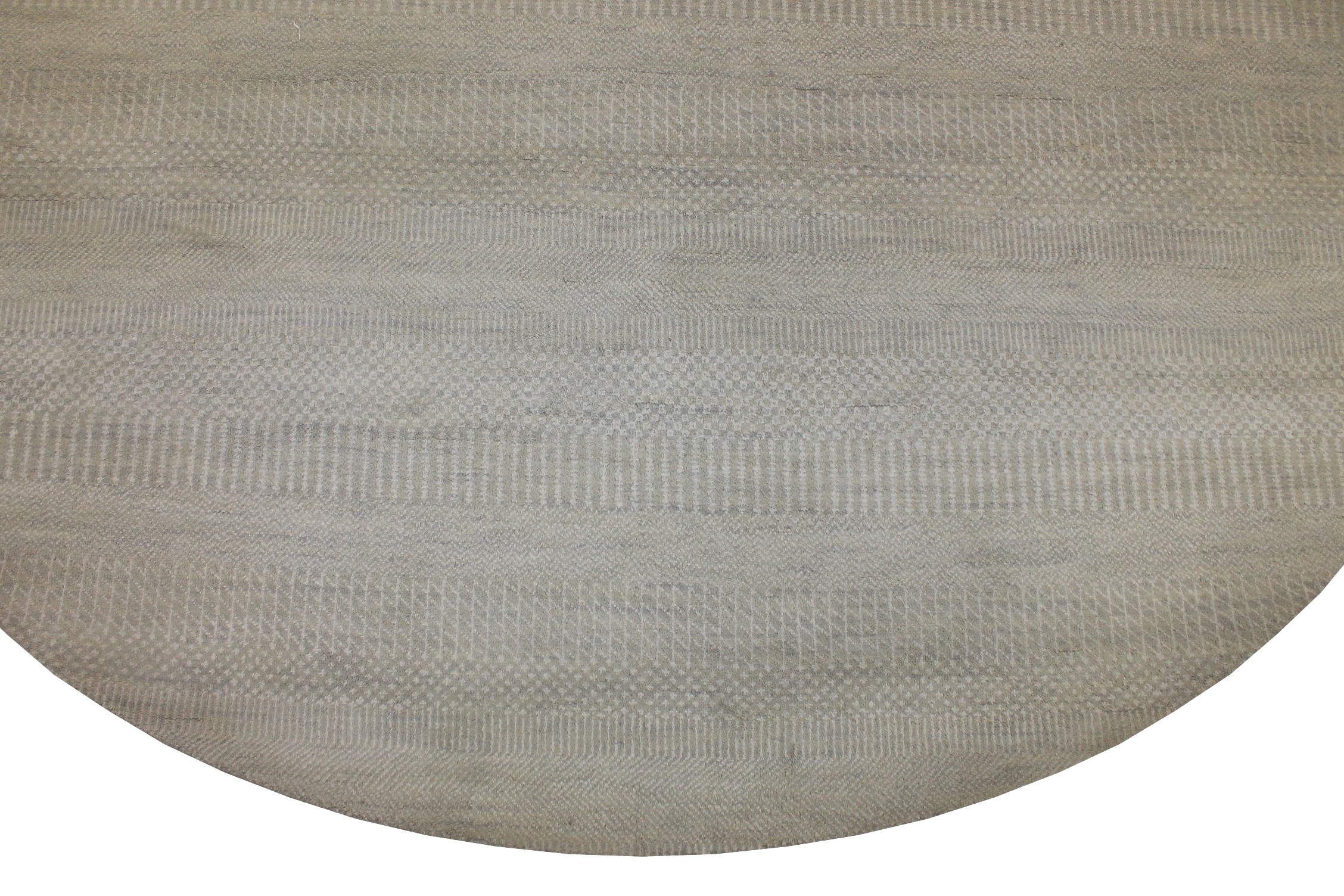 8 ft. Round & Square Casual Hand Knotted Wool & Viscose Area Rug - MR024926