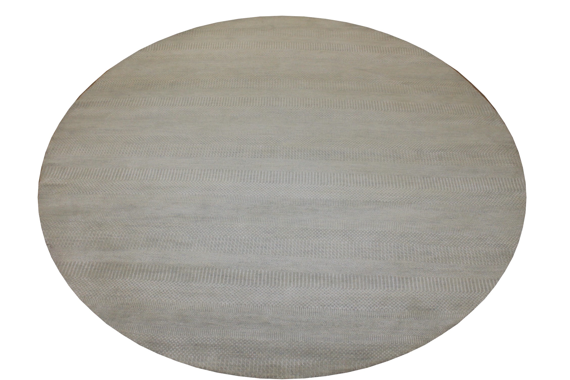 8 ft. Round & Square Casual Hand Knotted Wool & Viscose Area Rug - MR024926