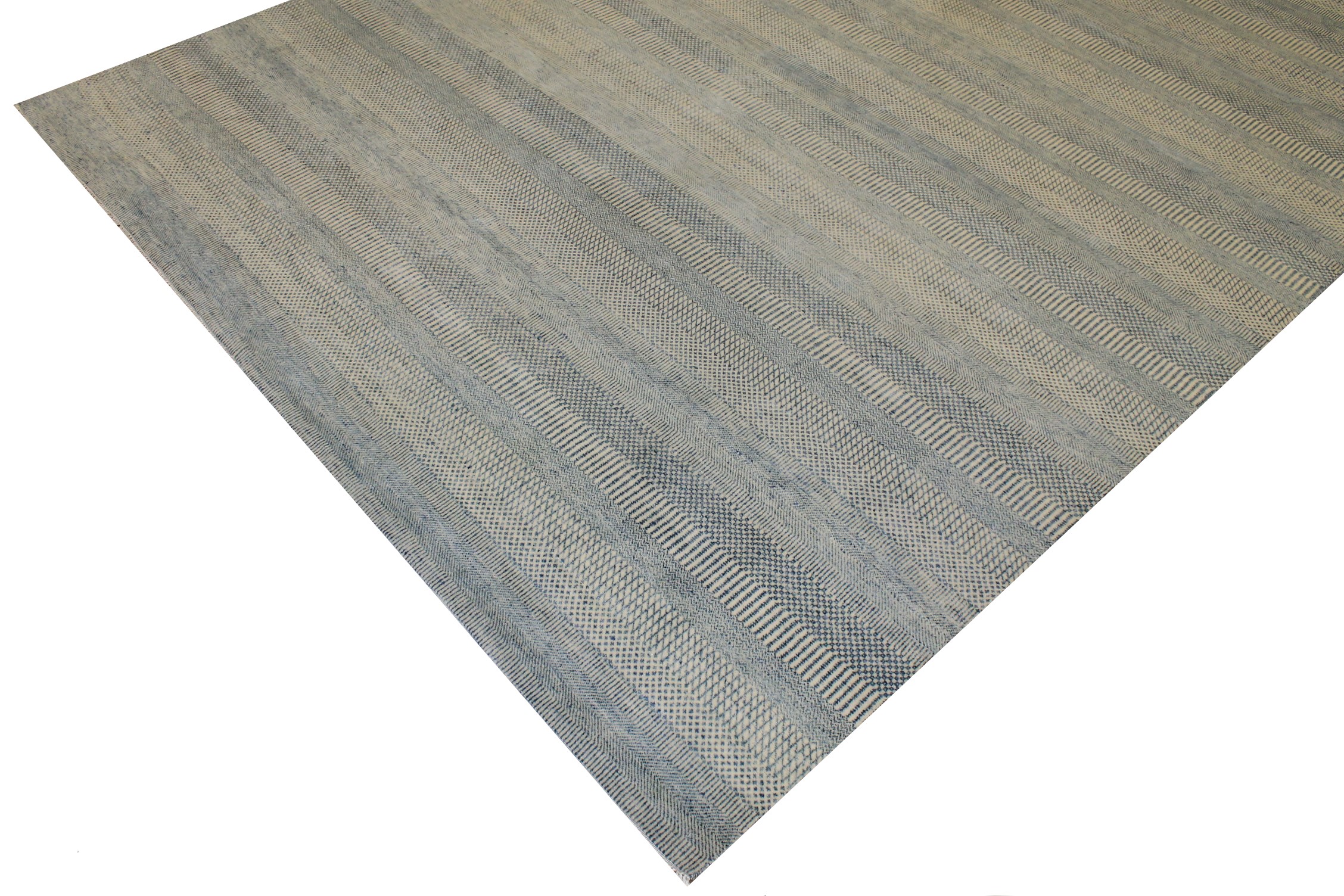 10x14 Casual Hand Knotted Wool & Viscose Area Rug - MR024929