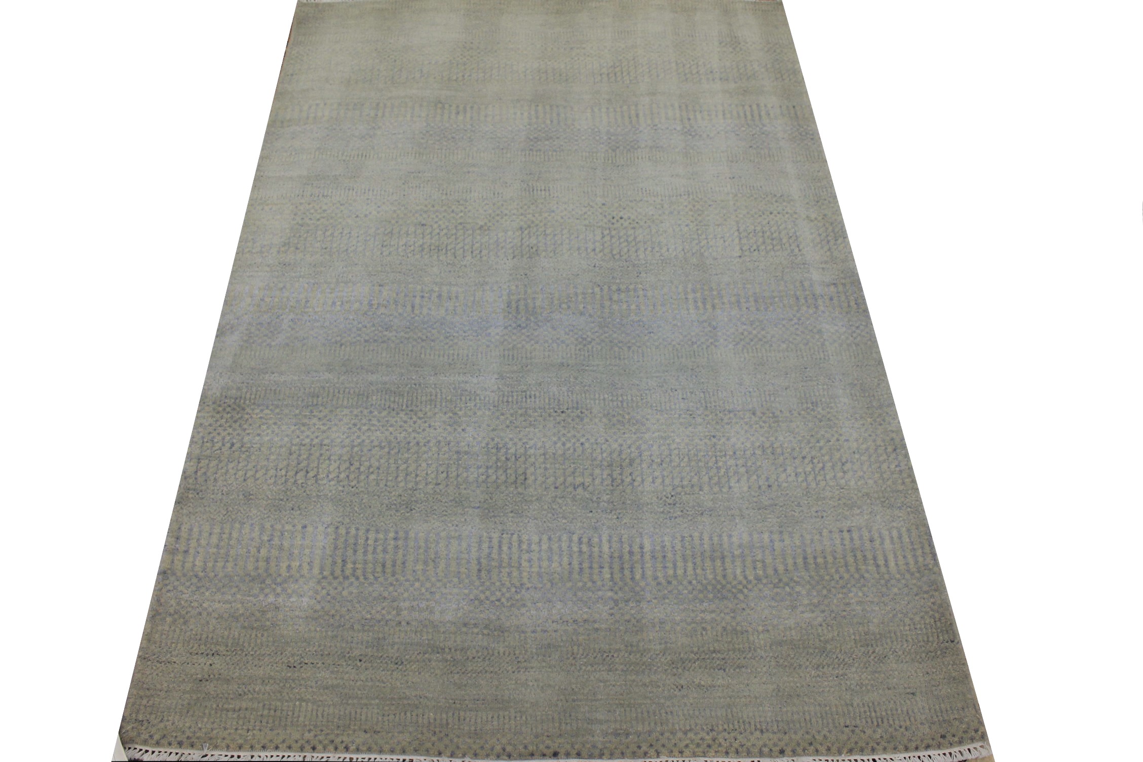 4x6 Casual Hand Knotted Wool & Viscose Area Rug - MR024935