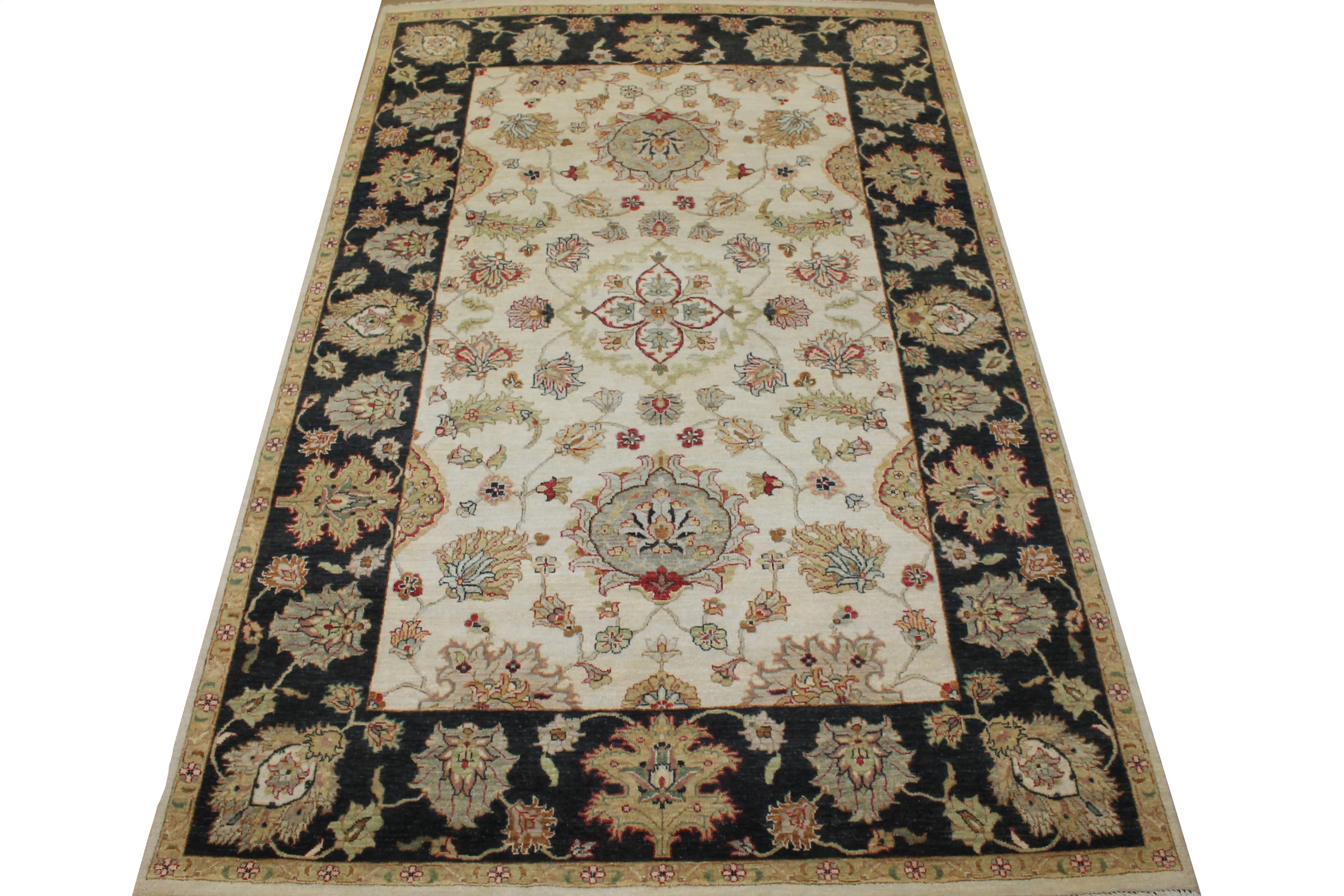 6x9 Traditional Hand Knotted Wool Area Rug - MR024944