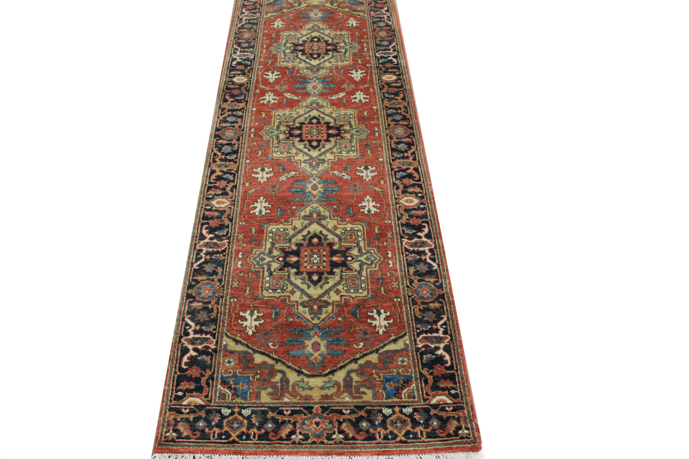 8 ft. Runner Heriz/Serapi Hand Knotted Wool Area Rug - MR024972