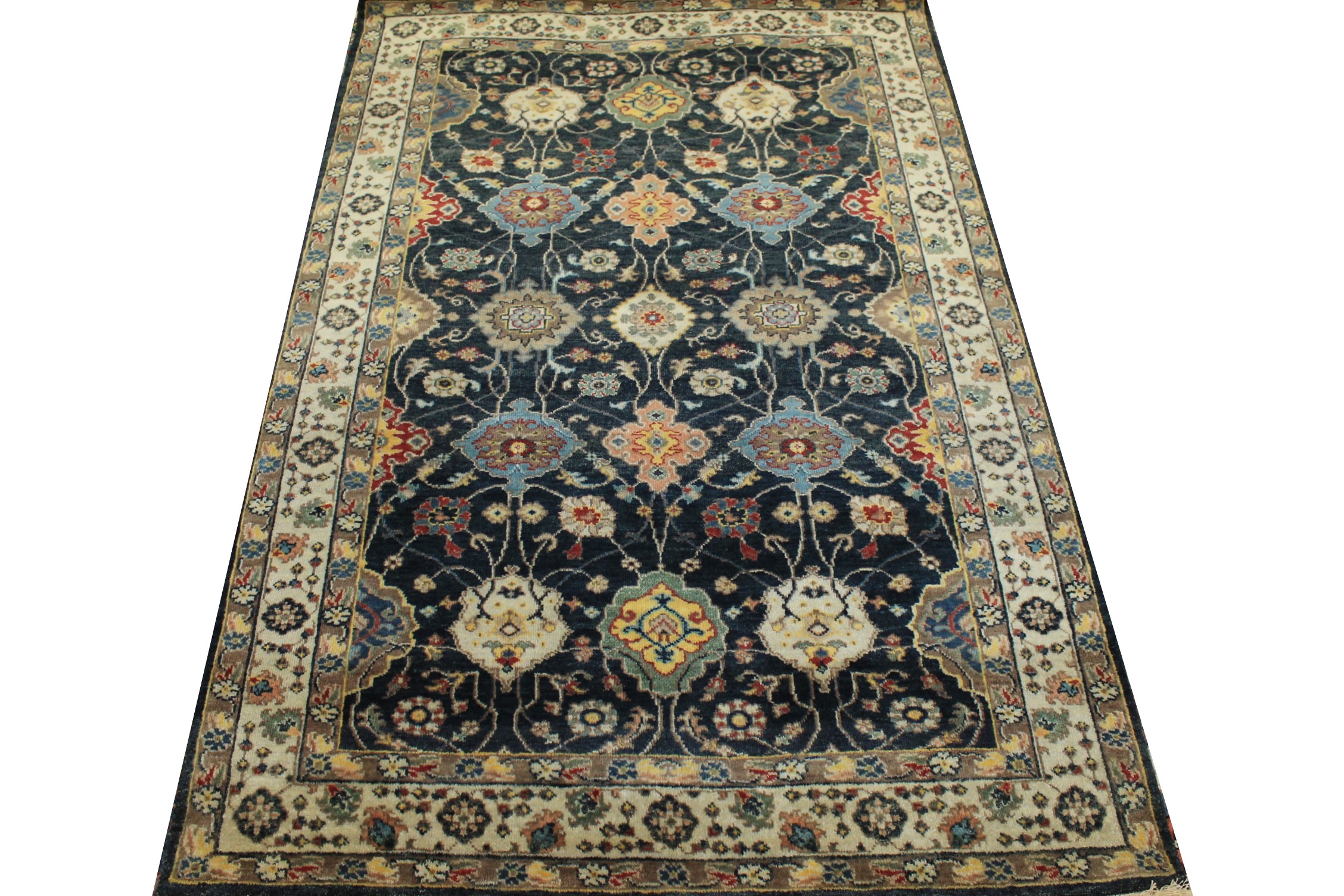 4x6 Traditional Hand Knotted Wool Area Rug - MR024975