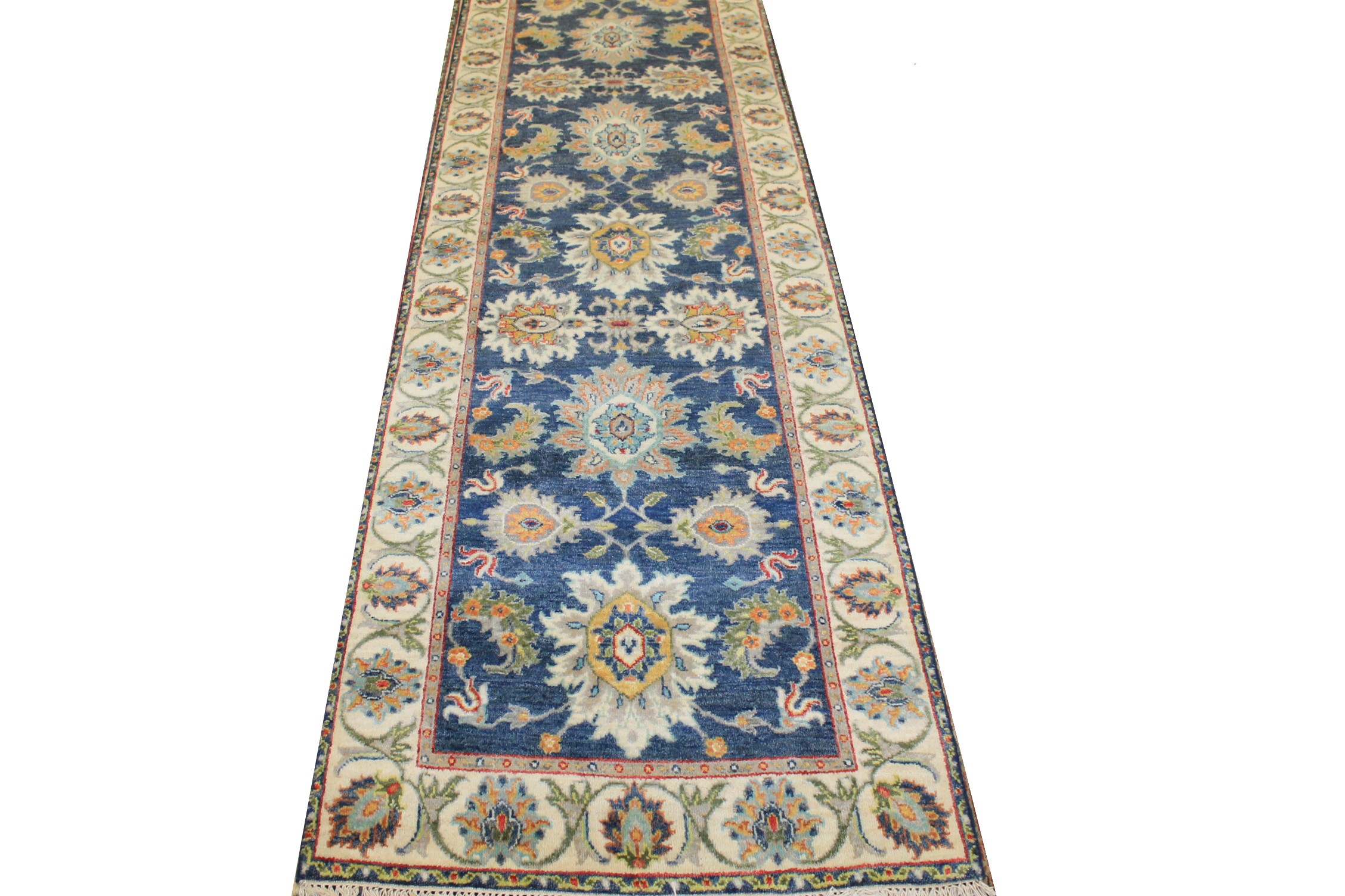 12 ft. Runner Traditional Hand Knotted Wool Area Rug - MR025008