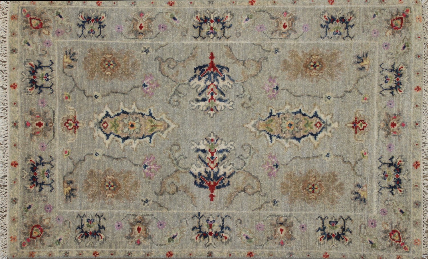 2X3 Traditional Hand Knotted Wool Area Rug - MR025028