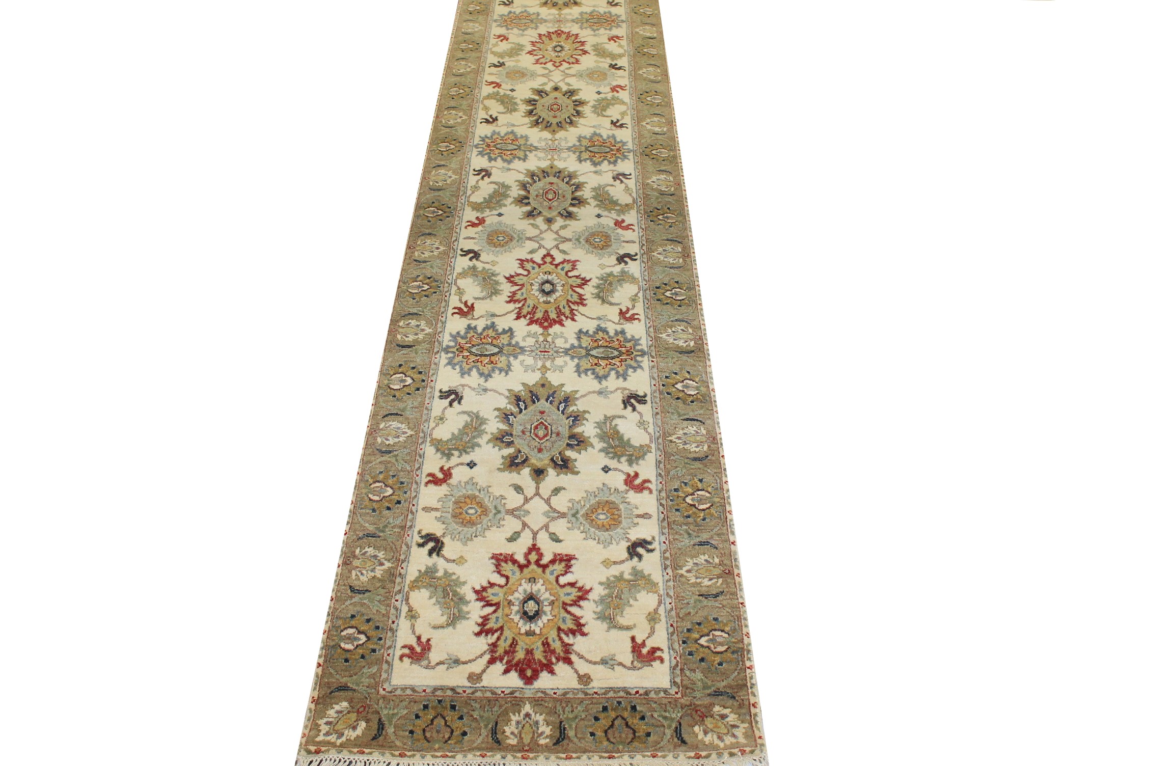 12 ft. Runner Traditional Hand Knotted Wool Area Rug - MR025052