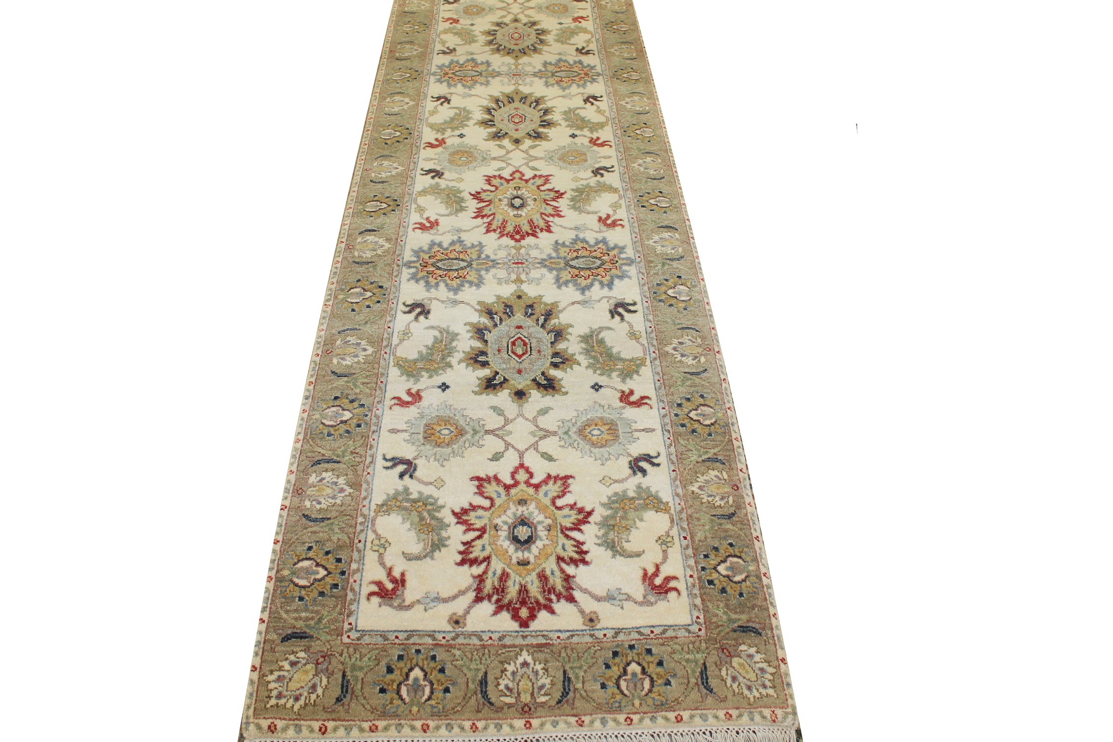 12 ft. Runner Traditional Hand Knotted Wool Area Rug - MR025052