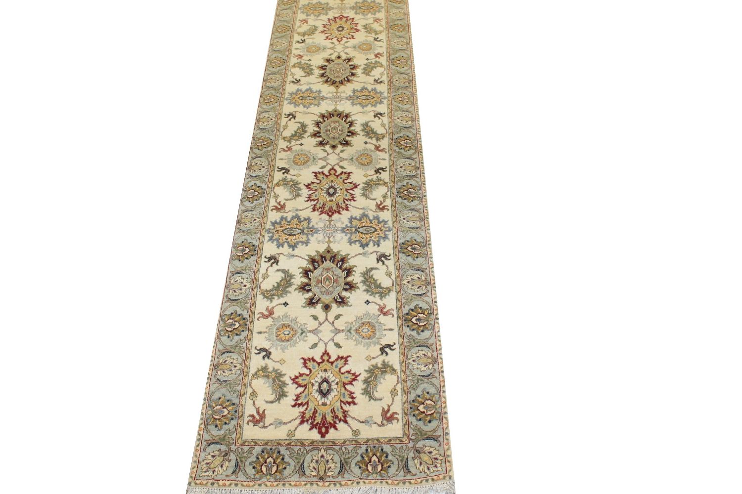 12 ft. Runner Traditional Hand Knotted Wool Area Rug - MR025058