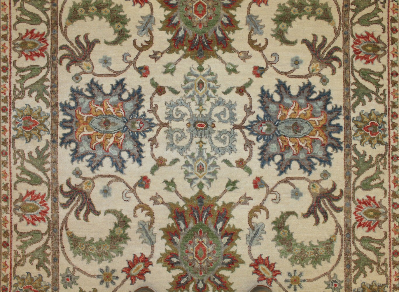Wide Runner Traditional Hand Knotted Wool Area Rug - MR025070
