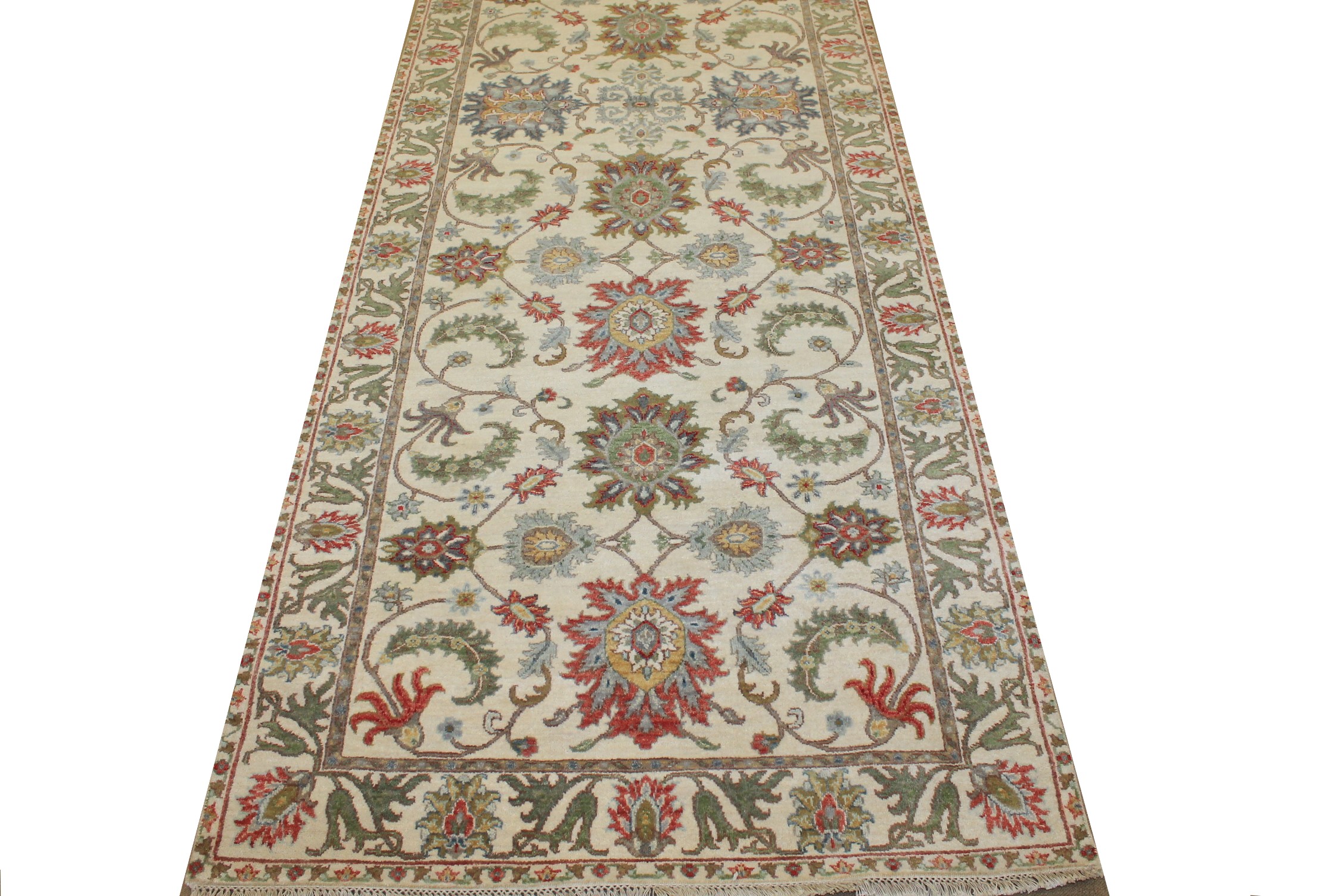 Wide Runner Traditional Hand Knotted Wool Area Rug - MR025070