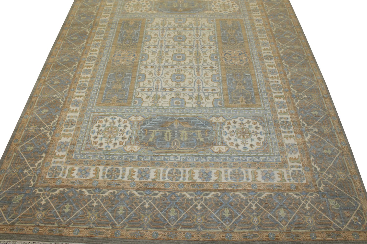 9x12 Traditional Hand Knotted Wool Area Rug - MR025107