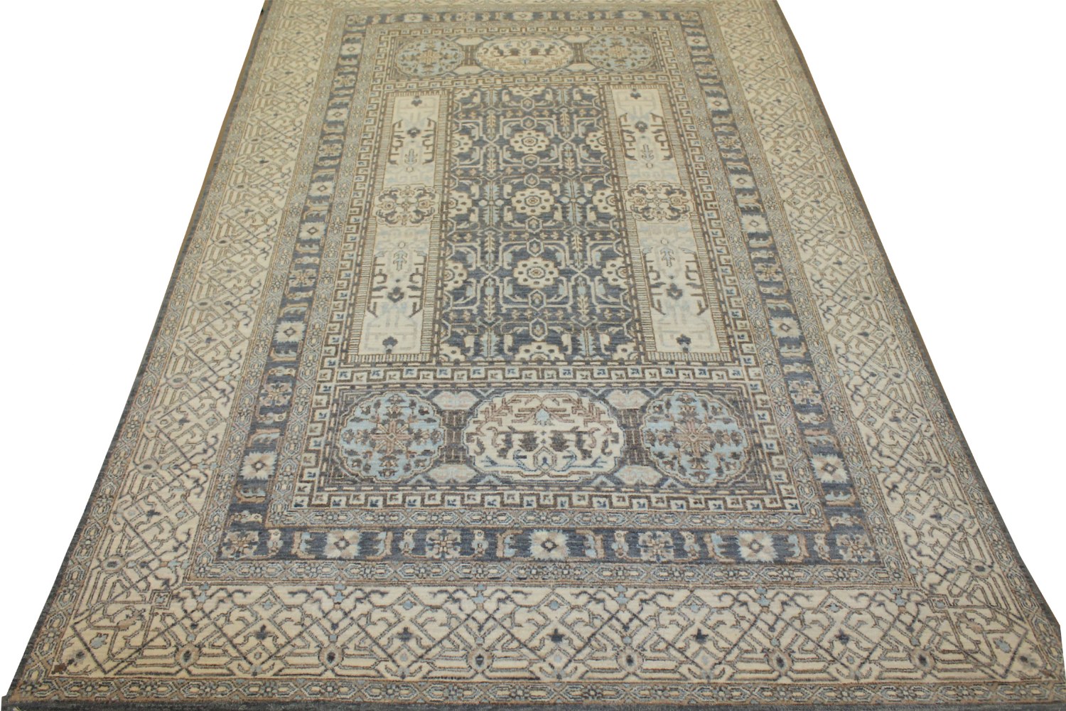 6x9 Traditional Hand Knotted Wool Area Rug - MR025110