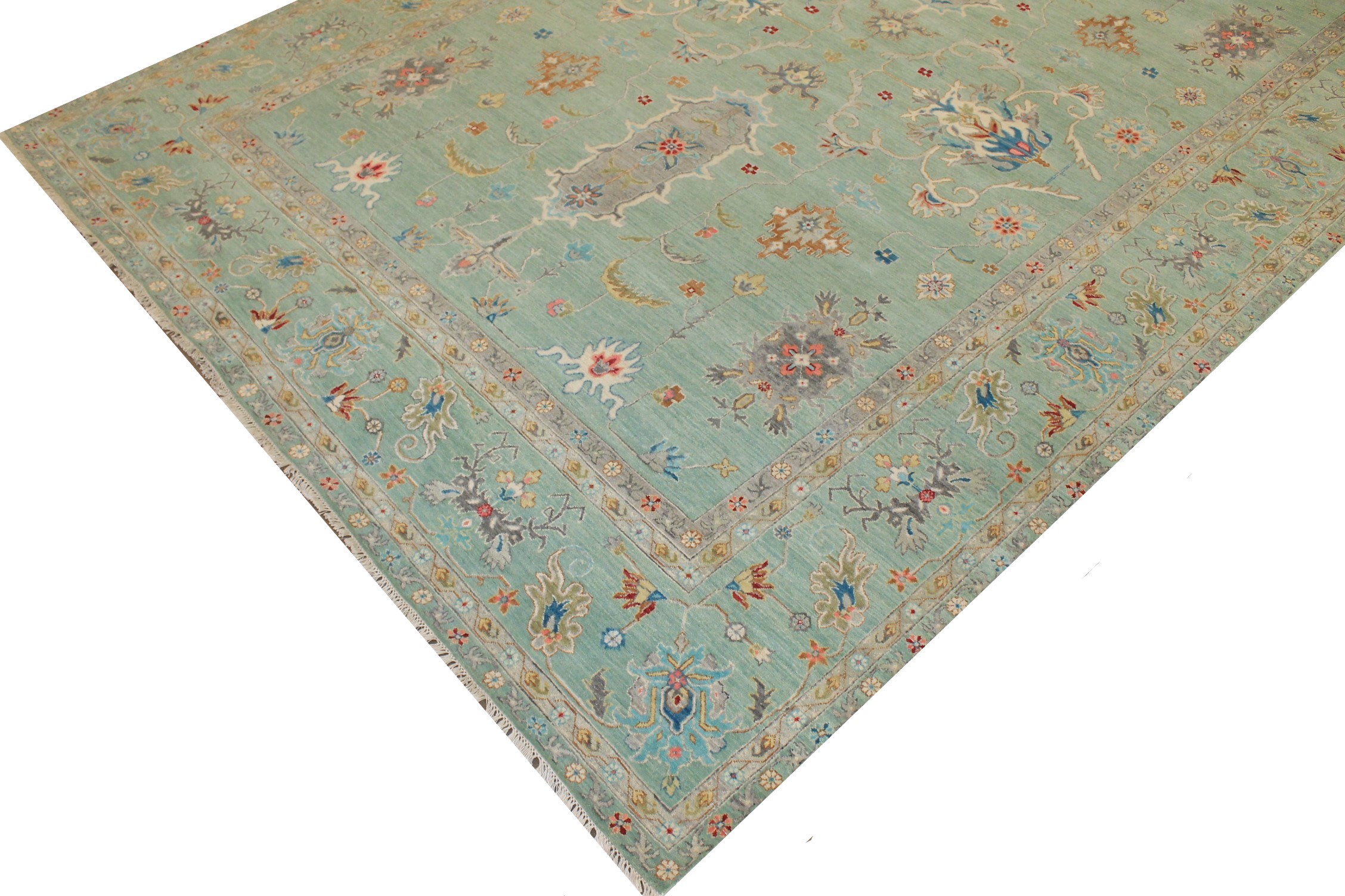 9x12 Traditional Hand Knotted Wool Area Rug - MR025186