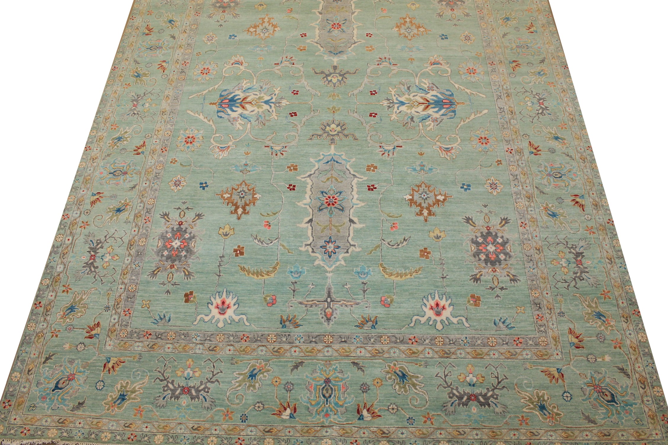 9x12 Traditional Hand Knotted Wool Area Rug - MR025186