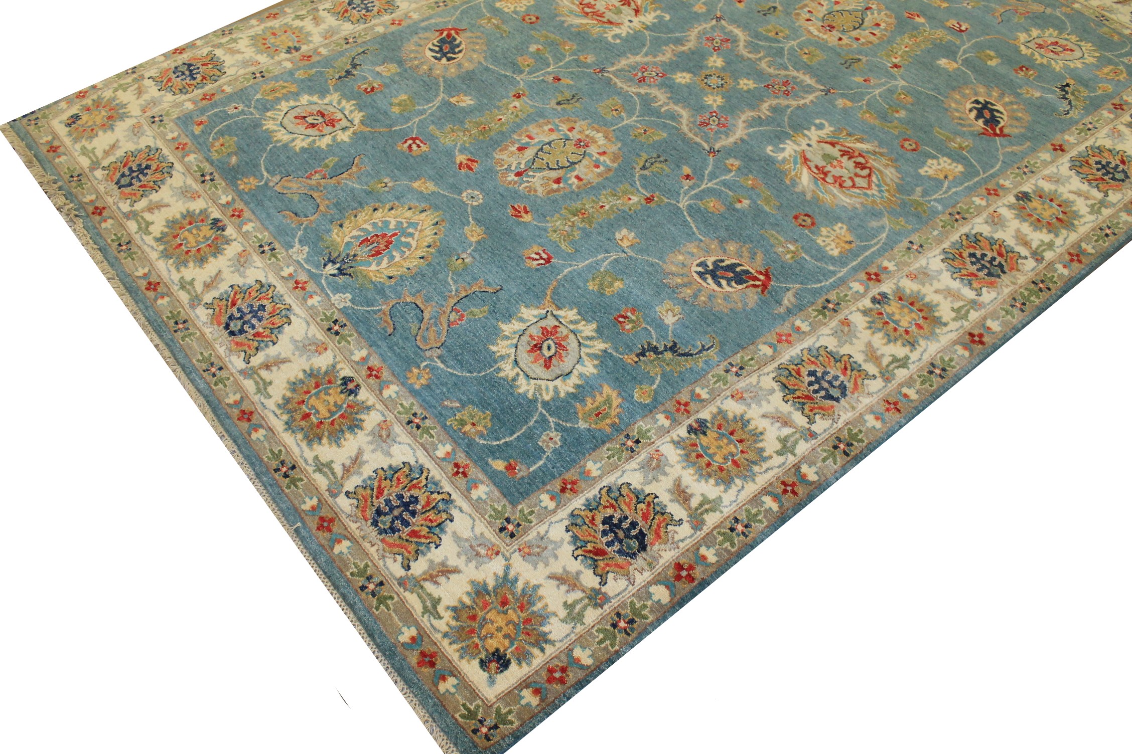 6x9 Traditional Hand Knotted Wool Area Rug - MR025212