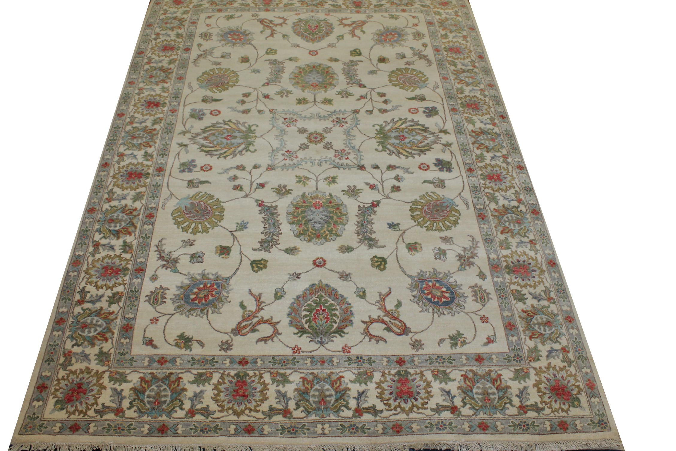 6x9 Traditional Hand Knotted Wool Area Rug - MR025213