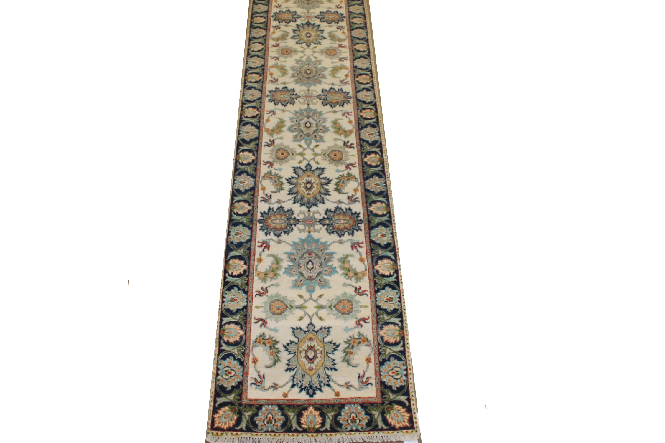 12 ft. Runner Traditional Hand Knotted Wool Area Rug - MR025258