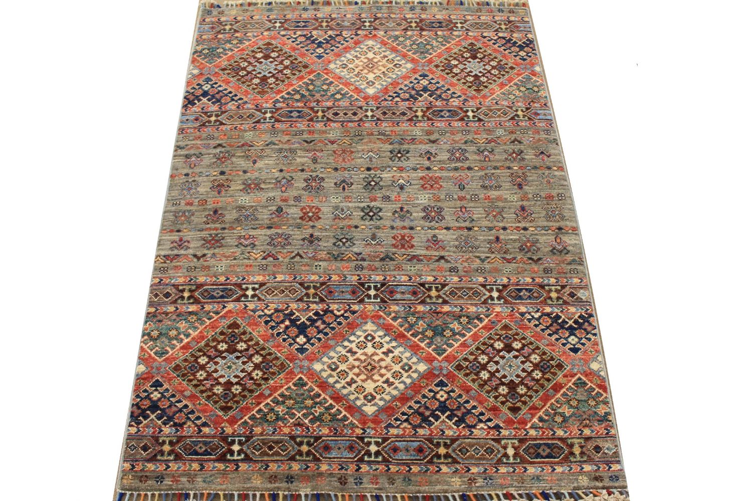 3x5  Hand Knotted Wool Area Rug - MR025299