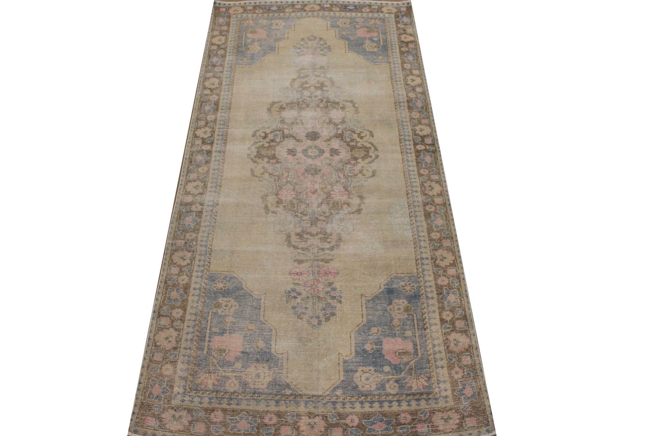 Wide Runner Vintage Hand Knotted Wool Area Rug - MR025321