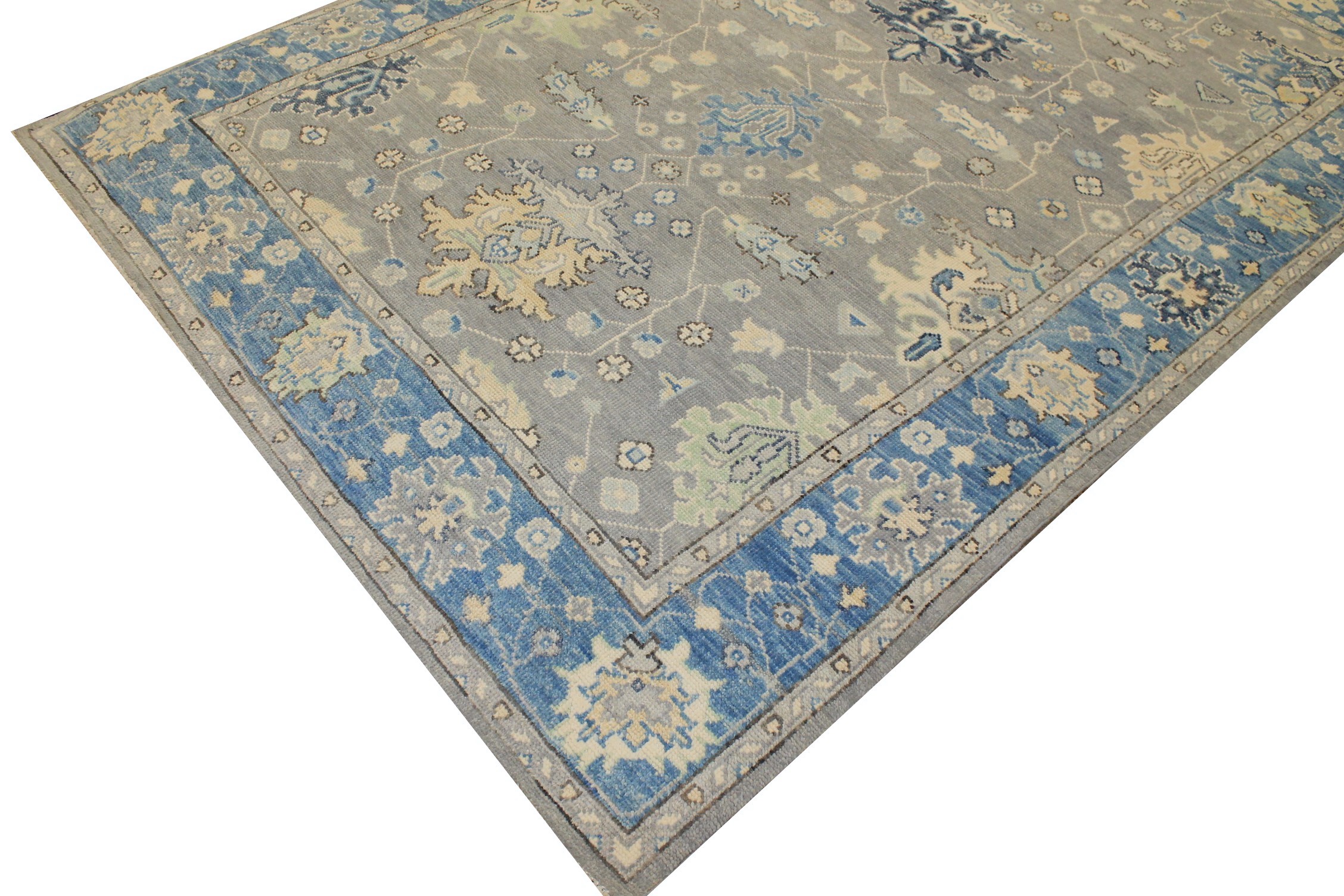 6x9 Oushak Hand Knotted Wool Area Rug - MR025337