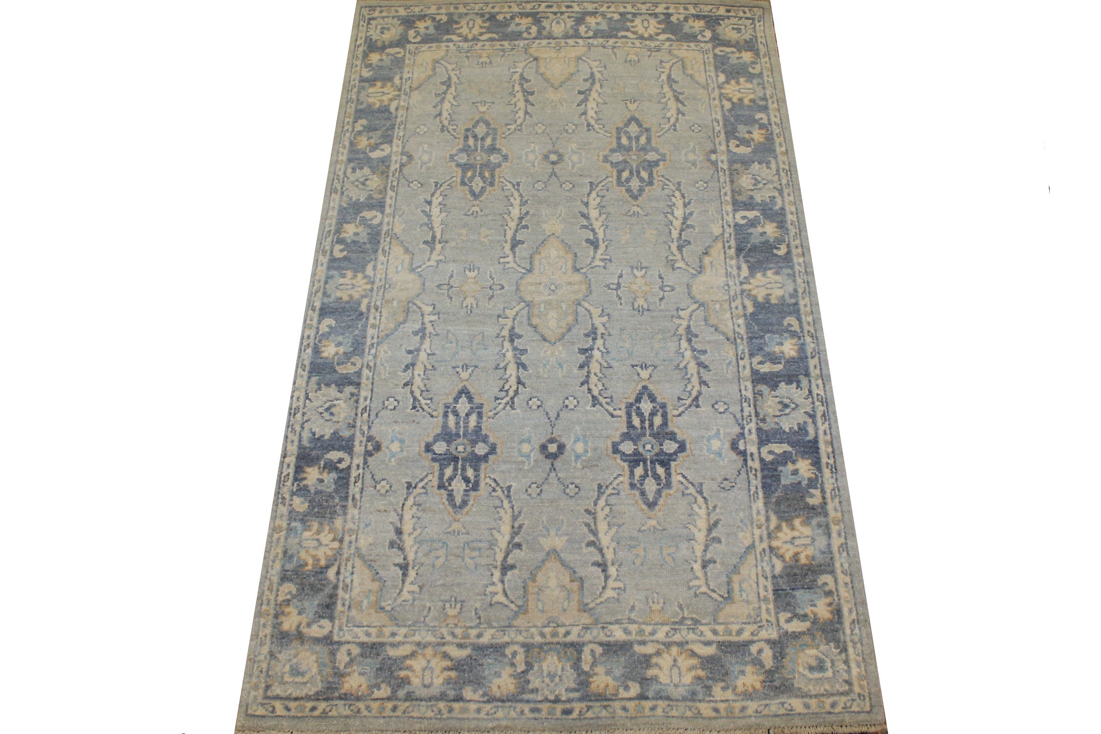 3x5 Peshawar Hand Knotted Wool Area Rug - MR025346