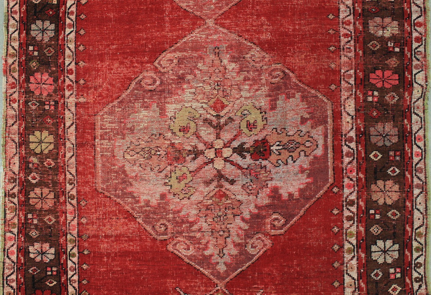 Wide Runner Vintage Hand Knotted Wool Area Rug - MR025440