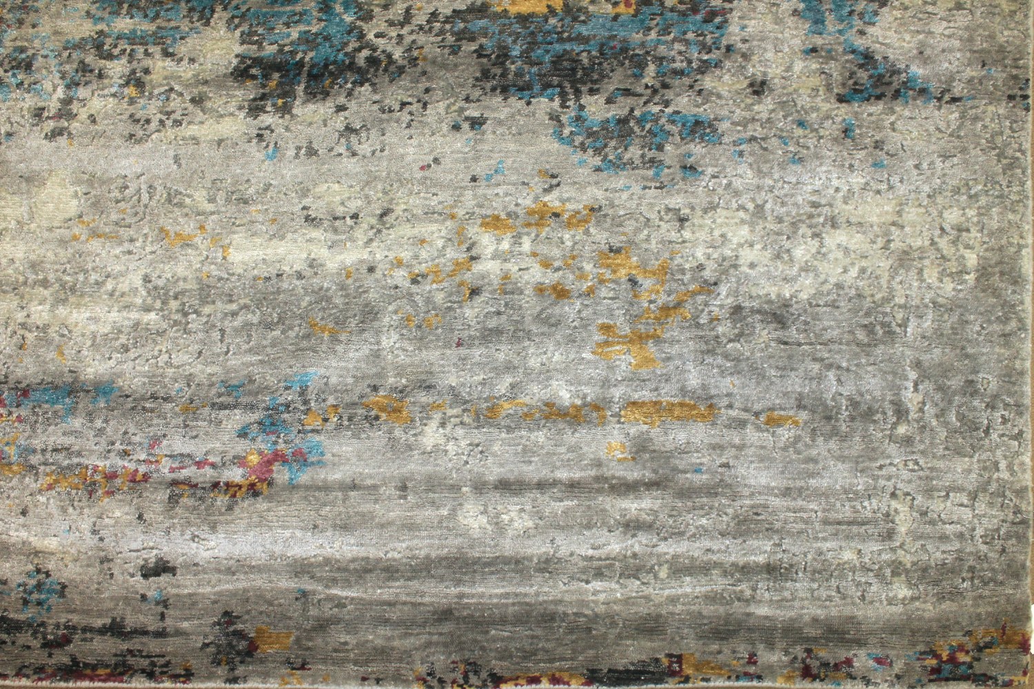 8x10 Modern Hand Knotted Wool & Viscose Area Rug - MR025448