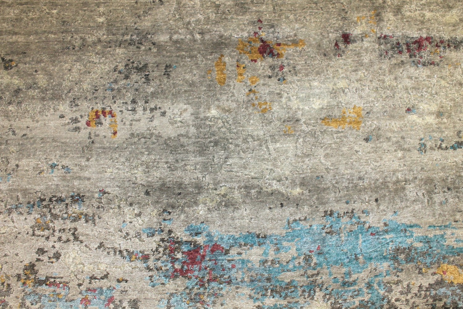 8x10 Modern Hand Knotted Wool & Viscose Area Rug - MR025448
