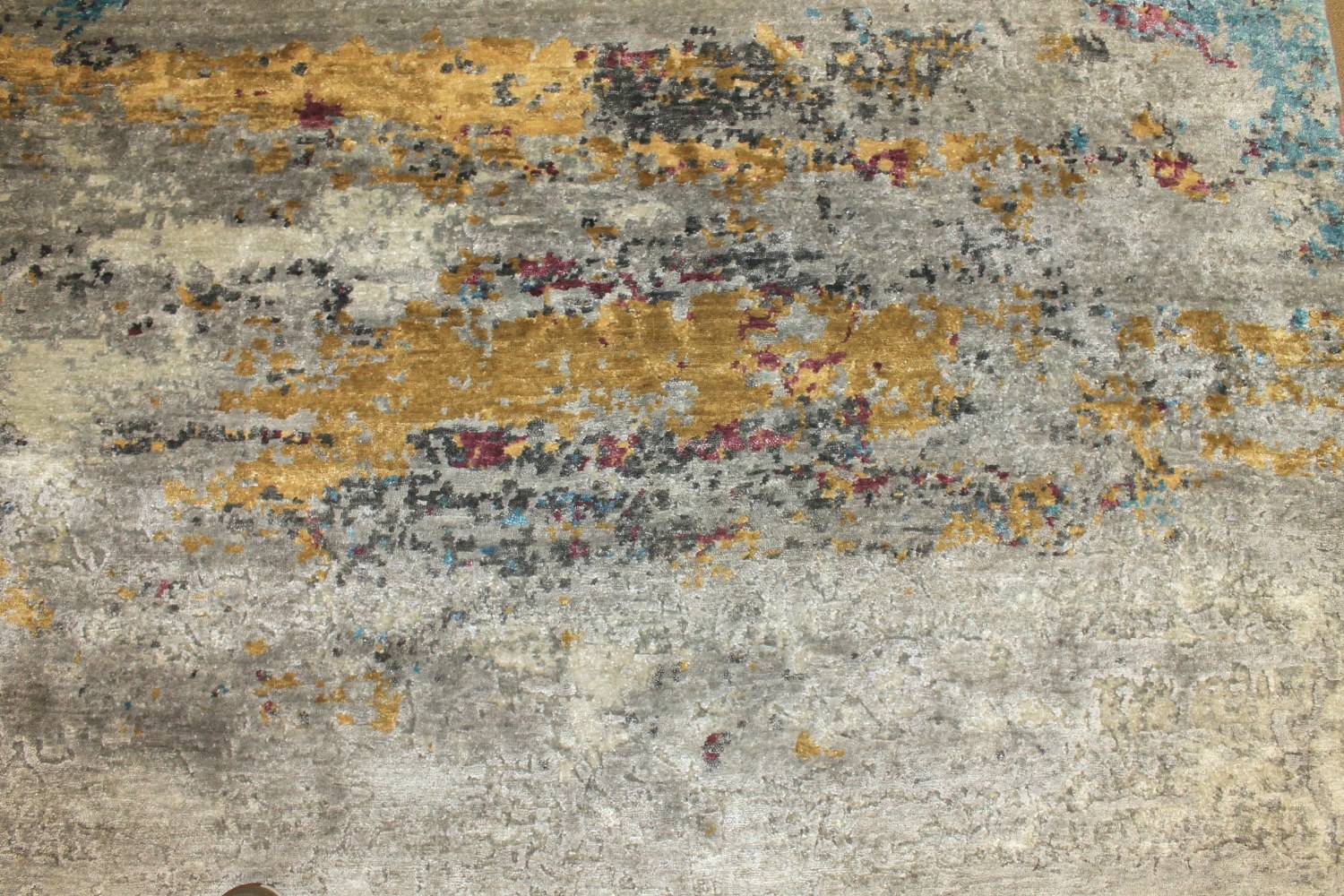 8x10 Modern Hand Knotted Wool & Viscose Area Rug - MR025448