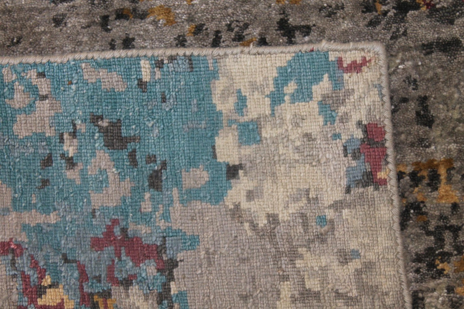8x10 Modern Hand Knotted Wool & Viscose Area Rug - MR025448