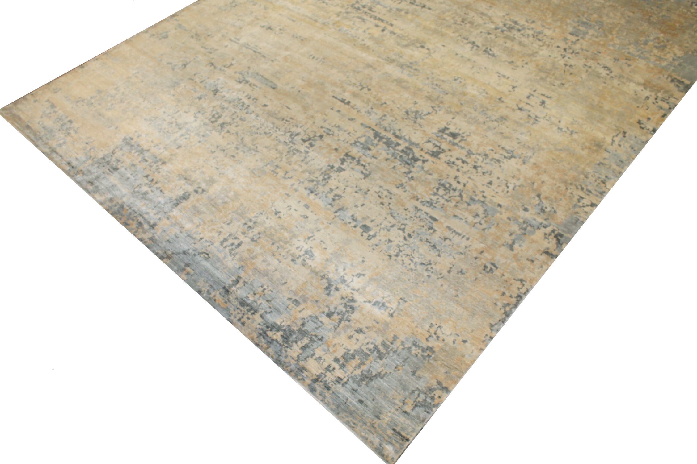 9x12 Modern Hand Knotted Wool & Viscose Area Rug - MR025452