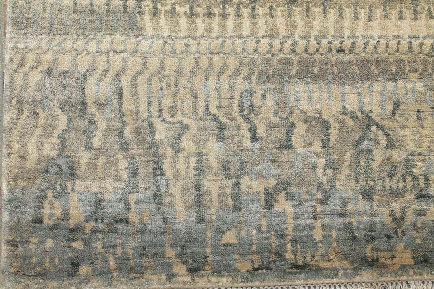 4x6 Modern Hand Knotted Wool & Viscose Area Rug - MR025456