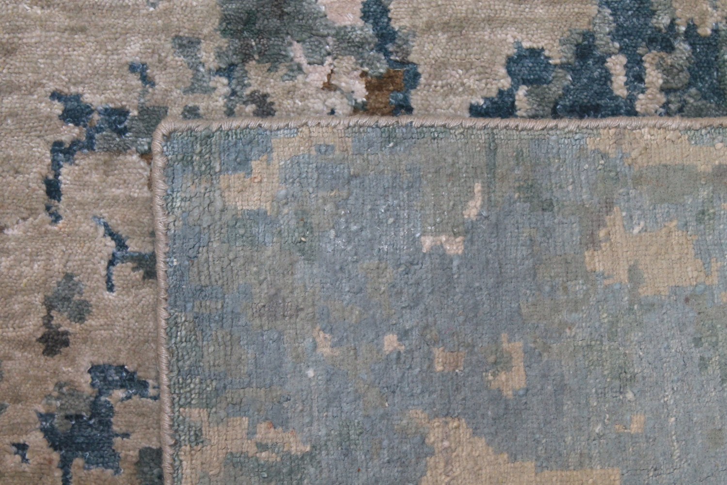 8x10 Modern Hand Knotted Wool & Viscose Area Rug - MR025458