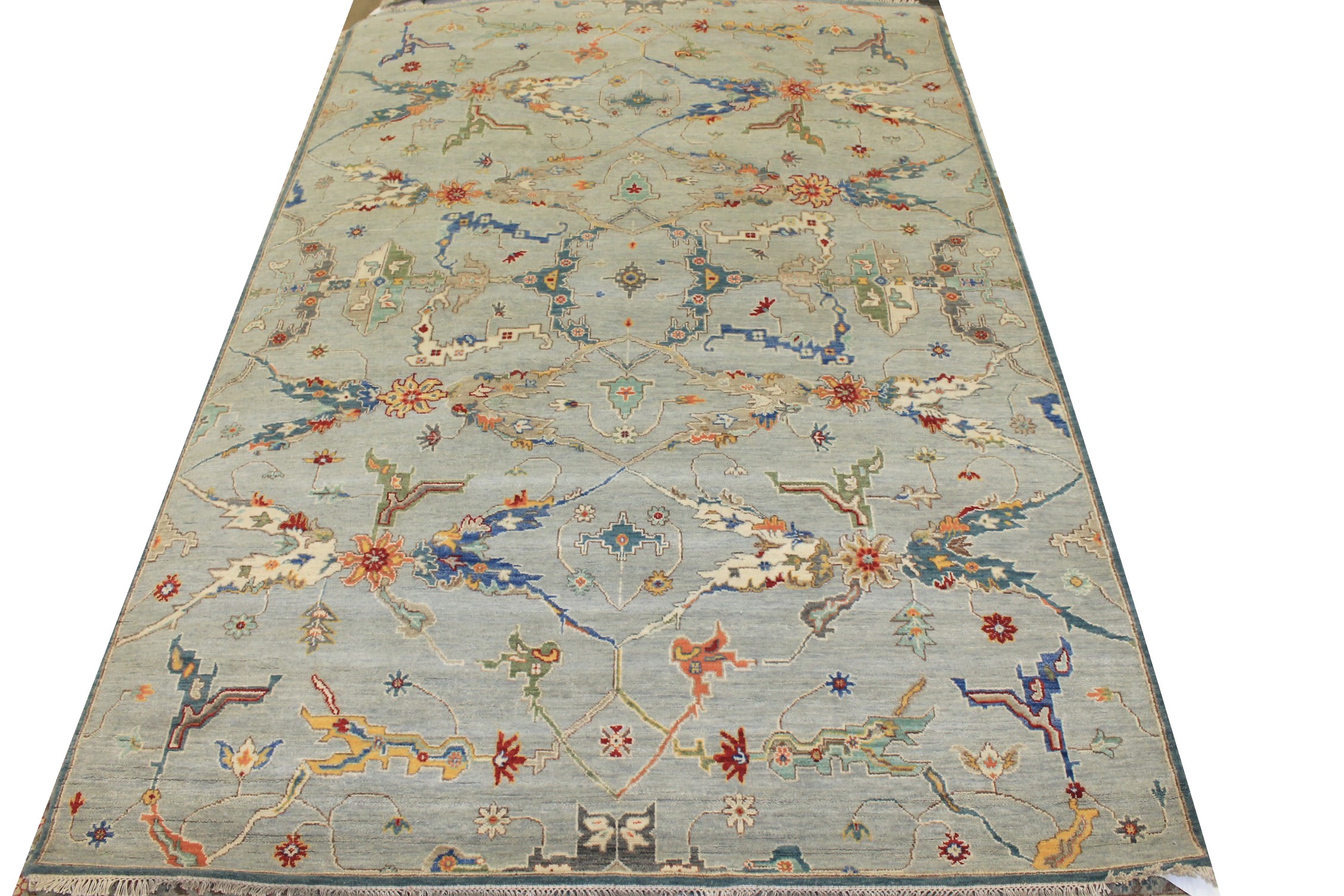 6x9 Oriental Hand Knotted Wool Area Rug - MR025486