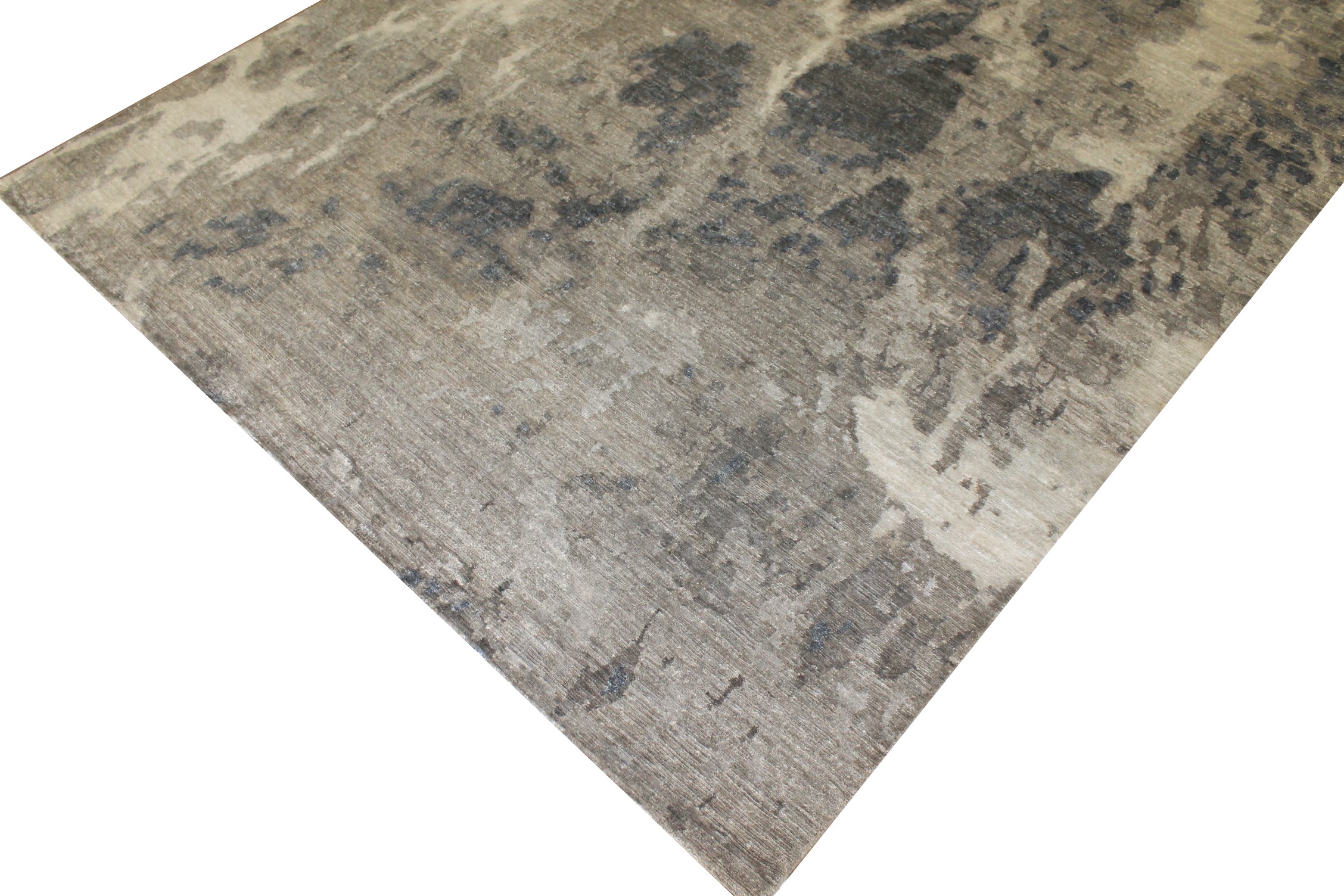8x10 Modern Hand Knotted Wool & Viscose Area Rug - MR025548