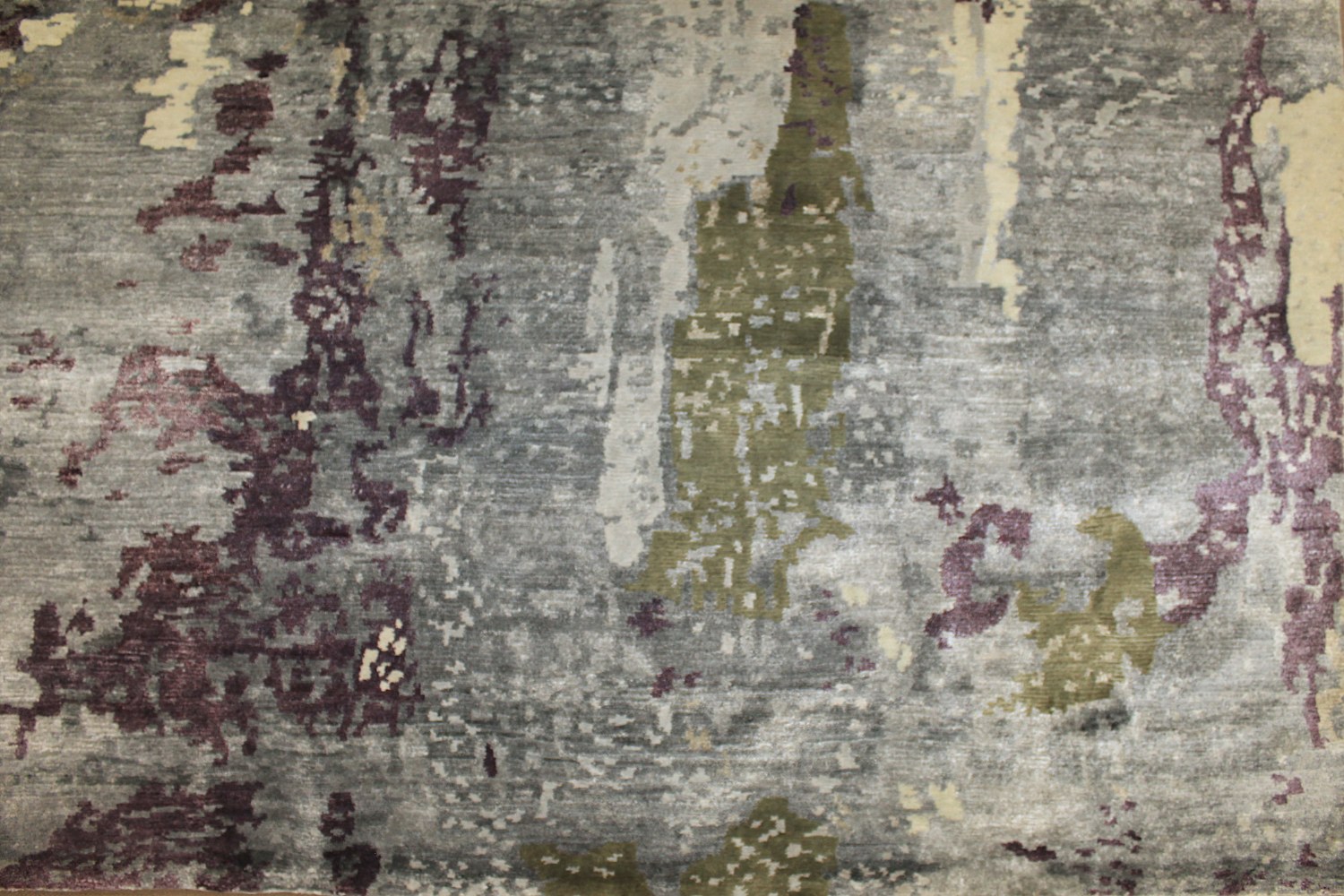 8x10 Modern Hand Knotted Wool & Viscose Area Rug - MR025549