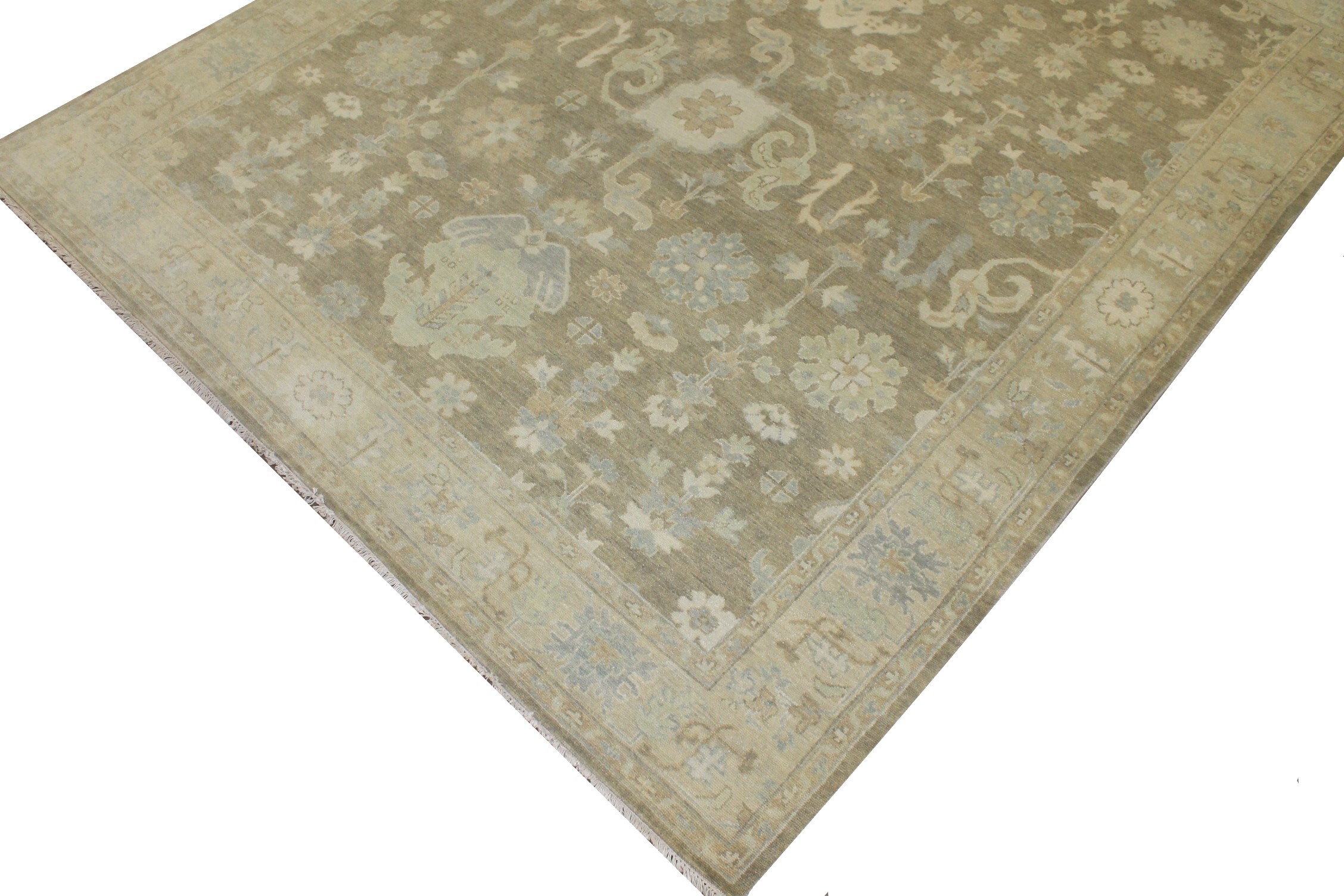 8x10 Oushak Hand Knotted Wool Area Rug - MR025554