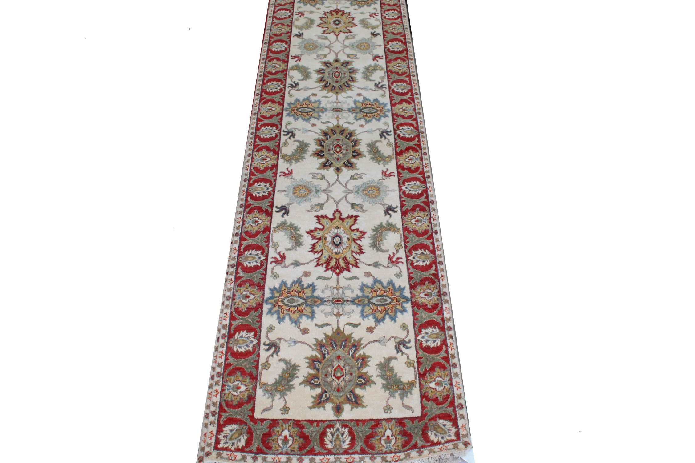 10 ft. Runner Traditional Hand Knotted Wool Area Rug - MR025615