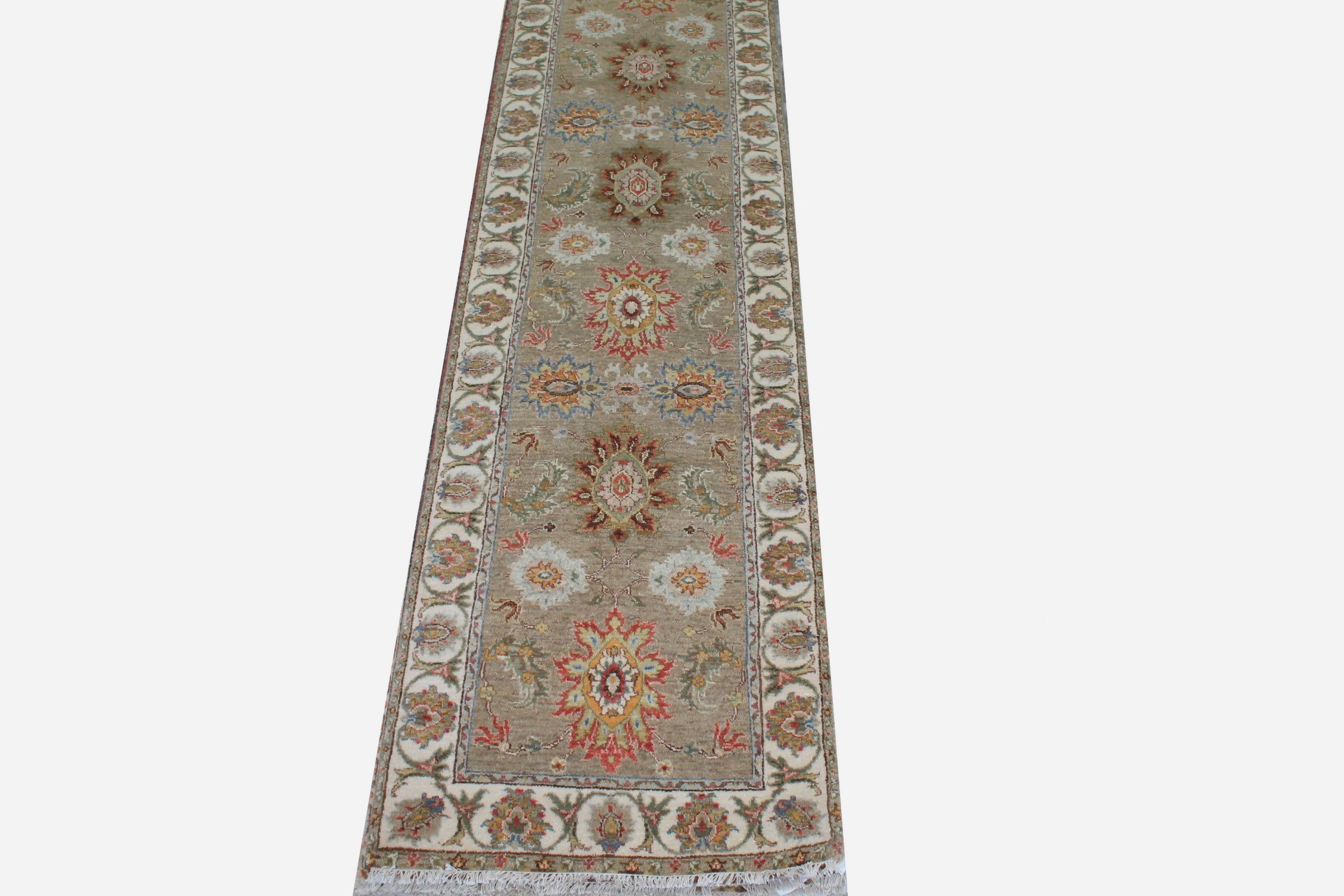 12 ft. Runner Traditional Hand Knotted Wool Area Rug - MR025651
