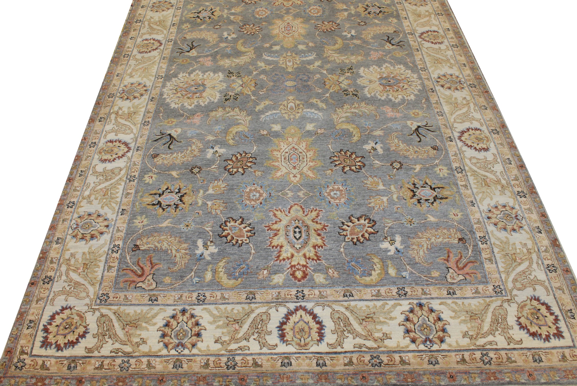 6x9 Traditional Hand Knotted Wool Area Rug - MR025802