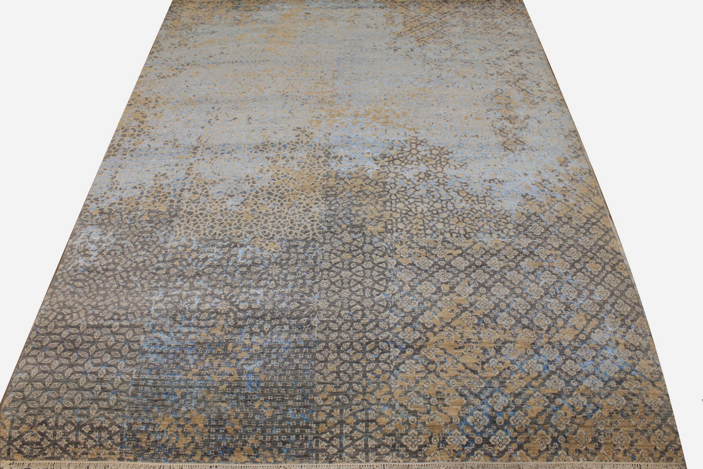 8x10 Transitional Hand Knotted Wool Area Rug - MR025808