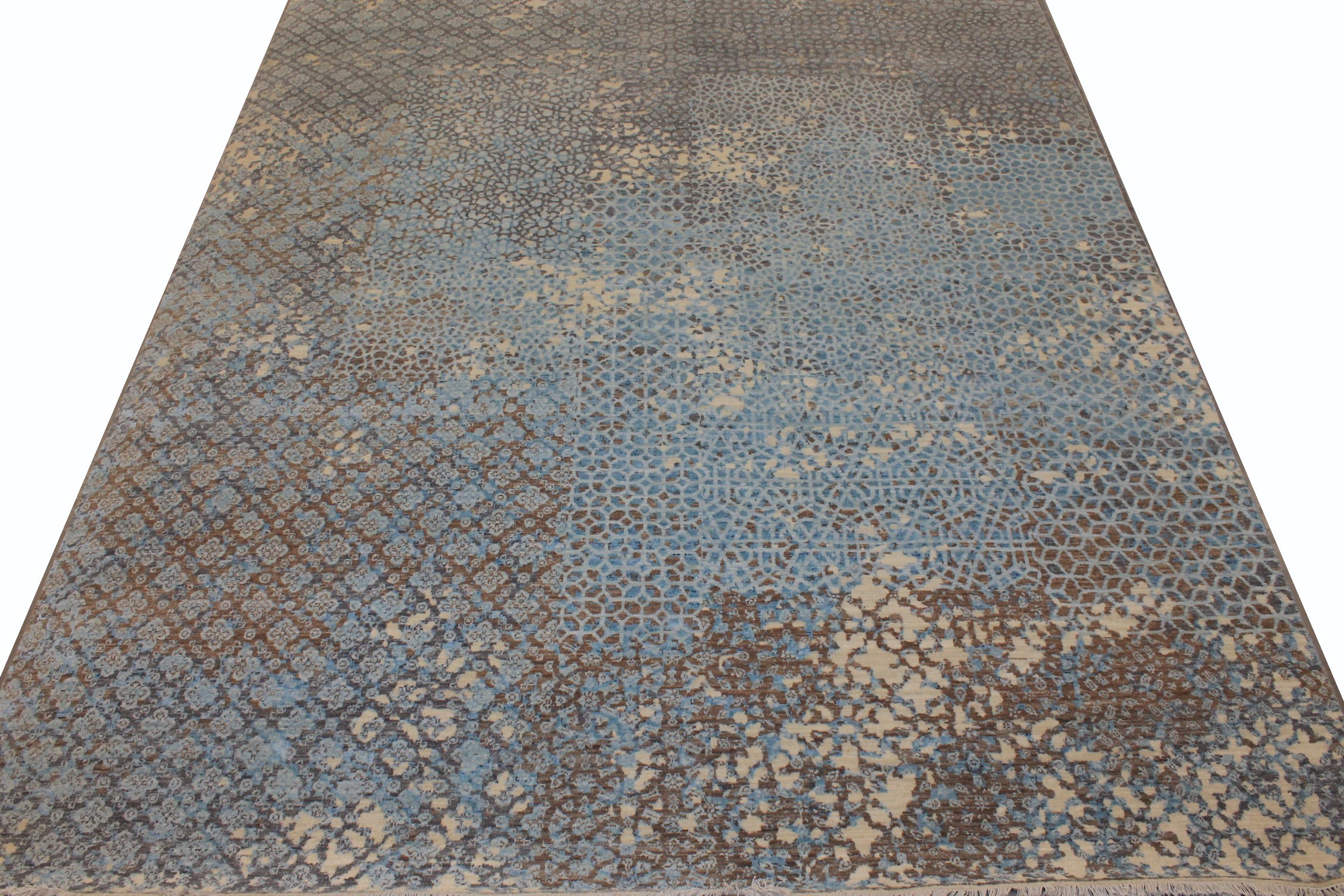 9x12 Transitional Hand Knotted Wool Area Rug - MR025811