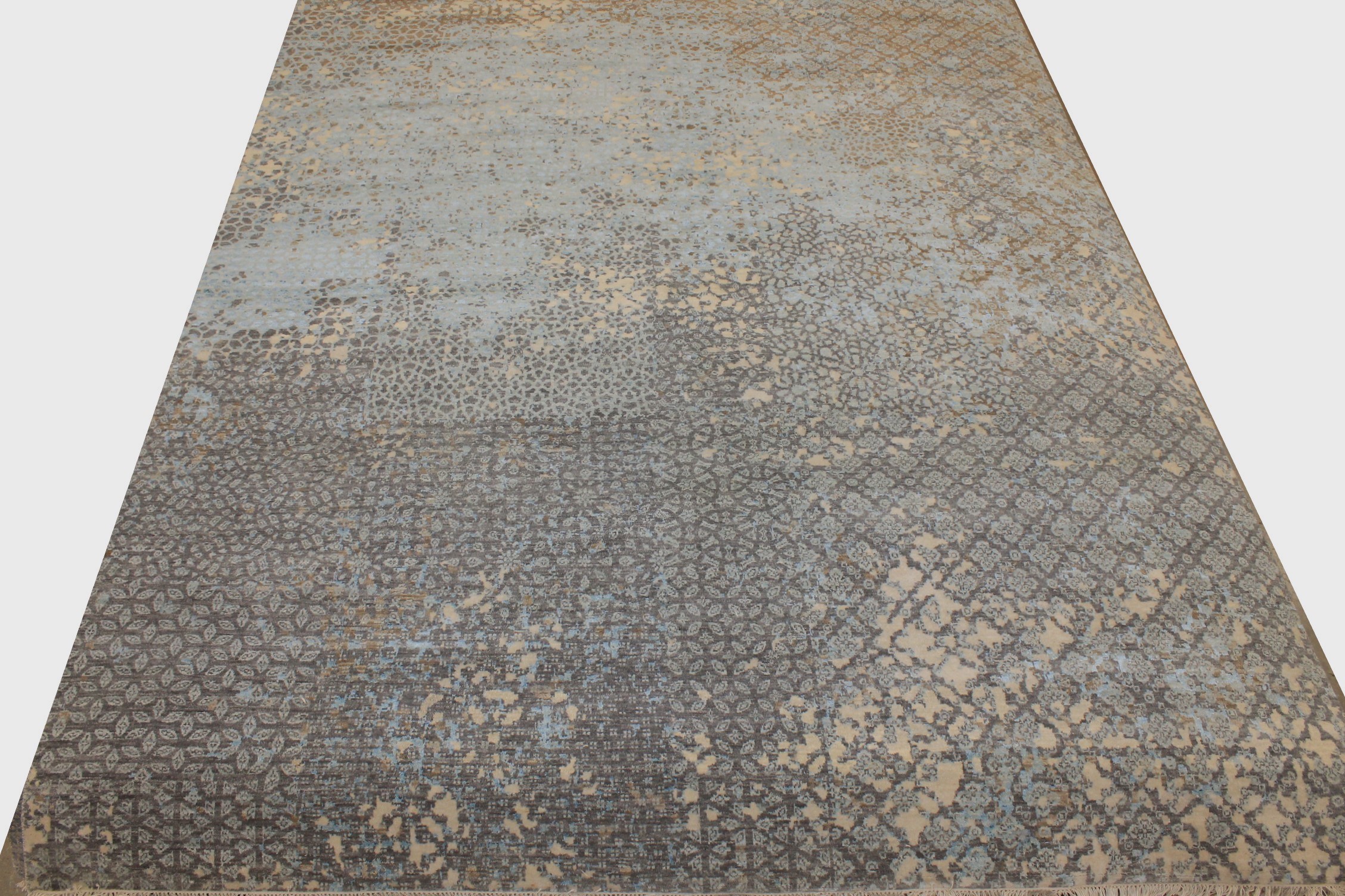 9x12 Transitional Hand Knotted Wool Area Rug - MR025811