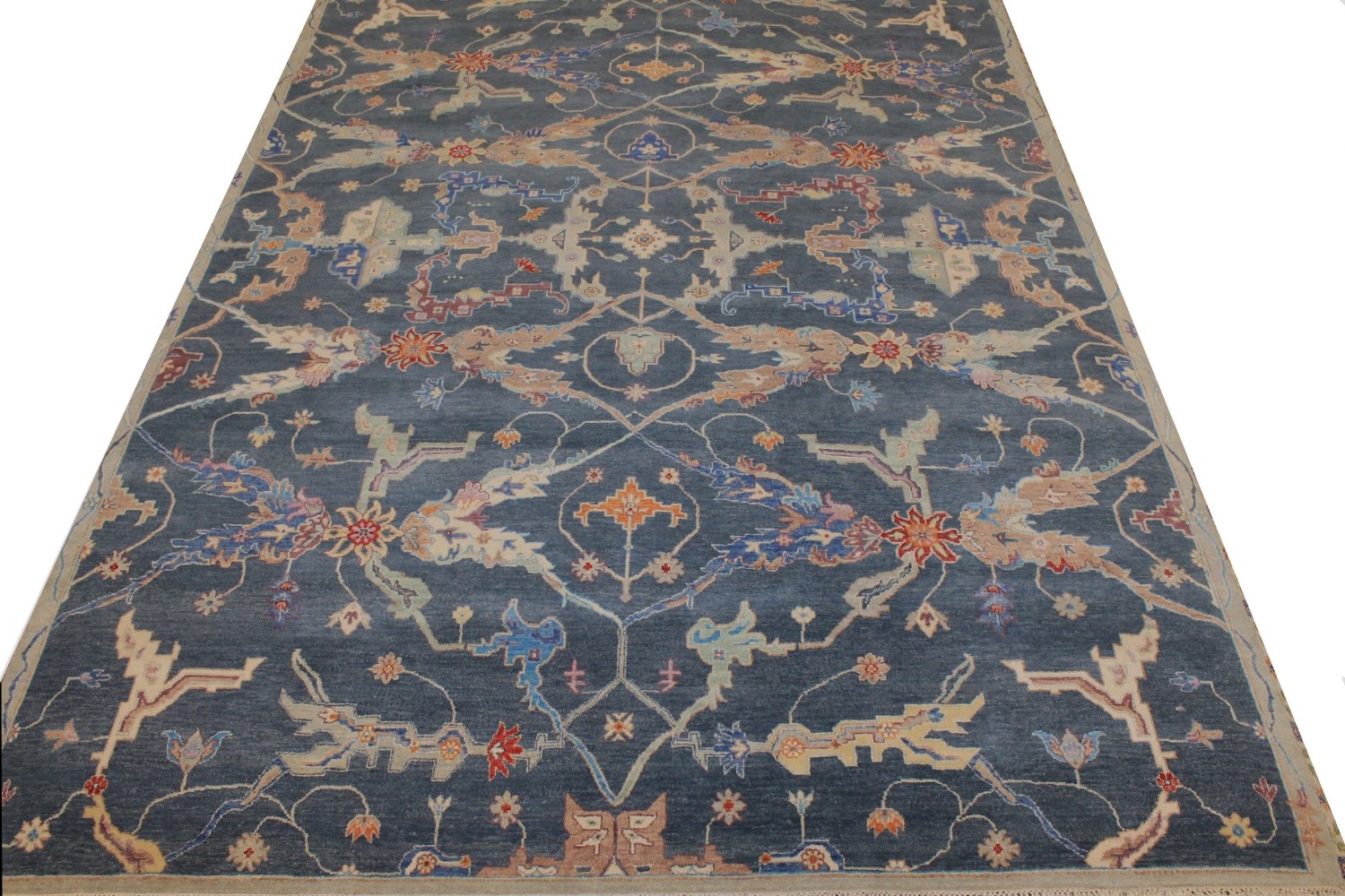 9x12 Traditional Hand Knotted Wool Area Rug - MR025816
